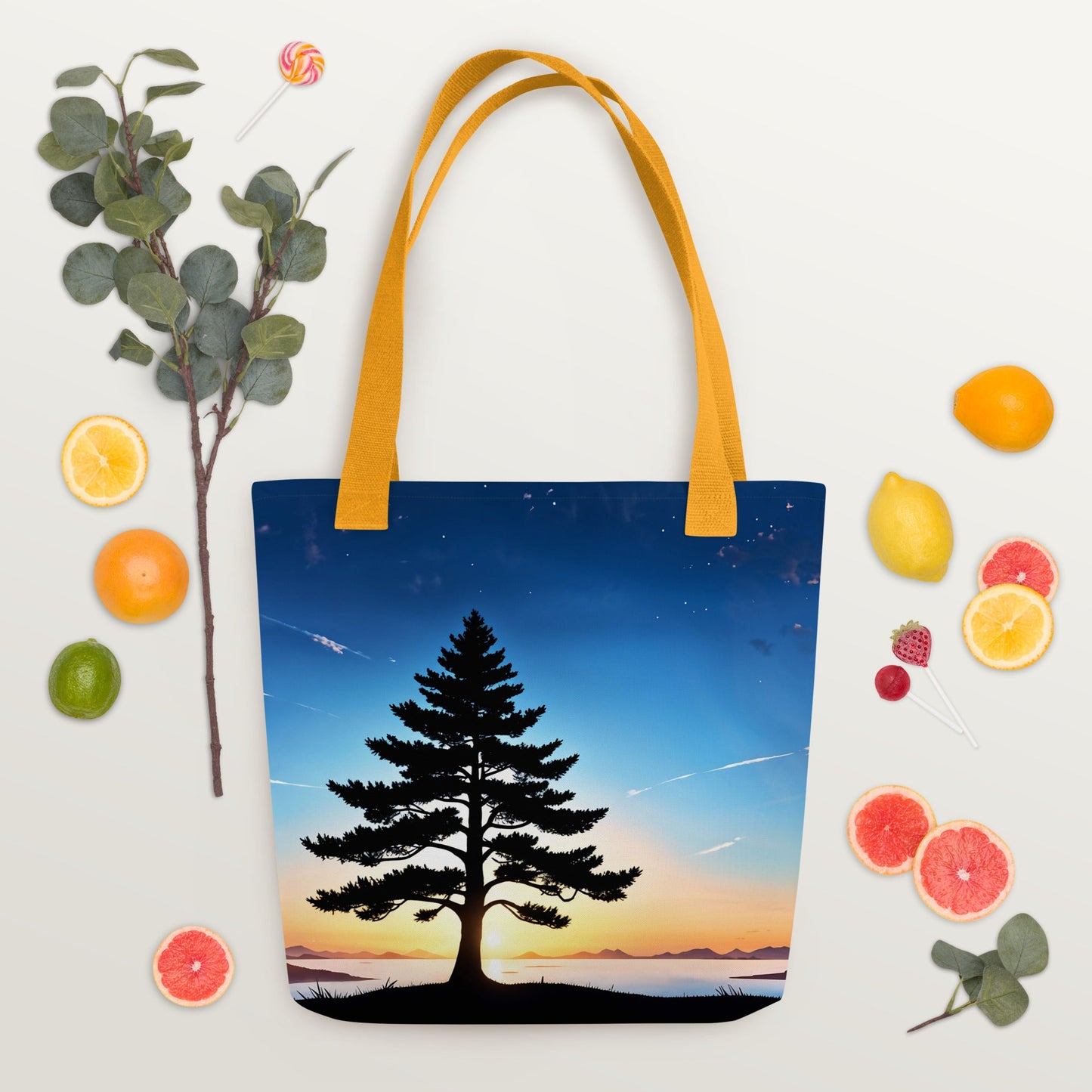 Tree In Night Sky II Tote Bag - Tote Bags - Discovery Co.