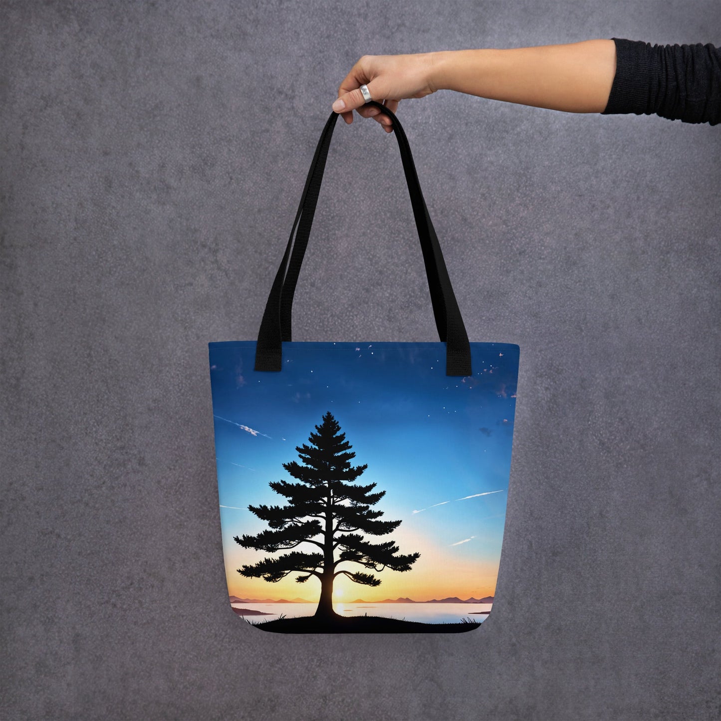 Tree In Night Sky II Tote Bag - Tote Bags - Discovery Co.