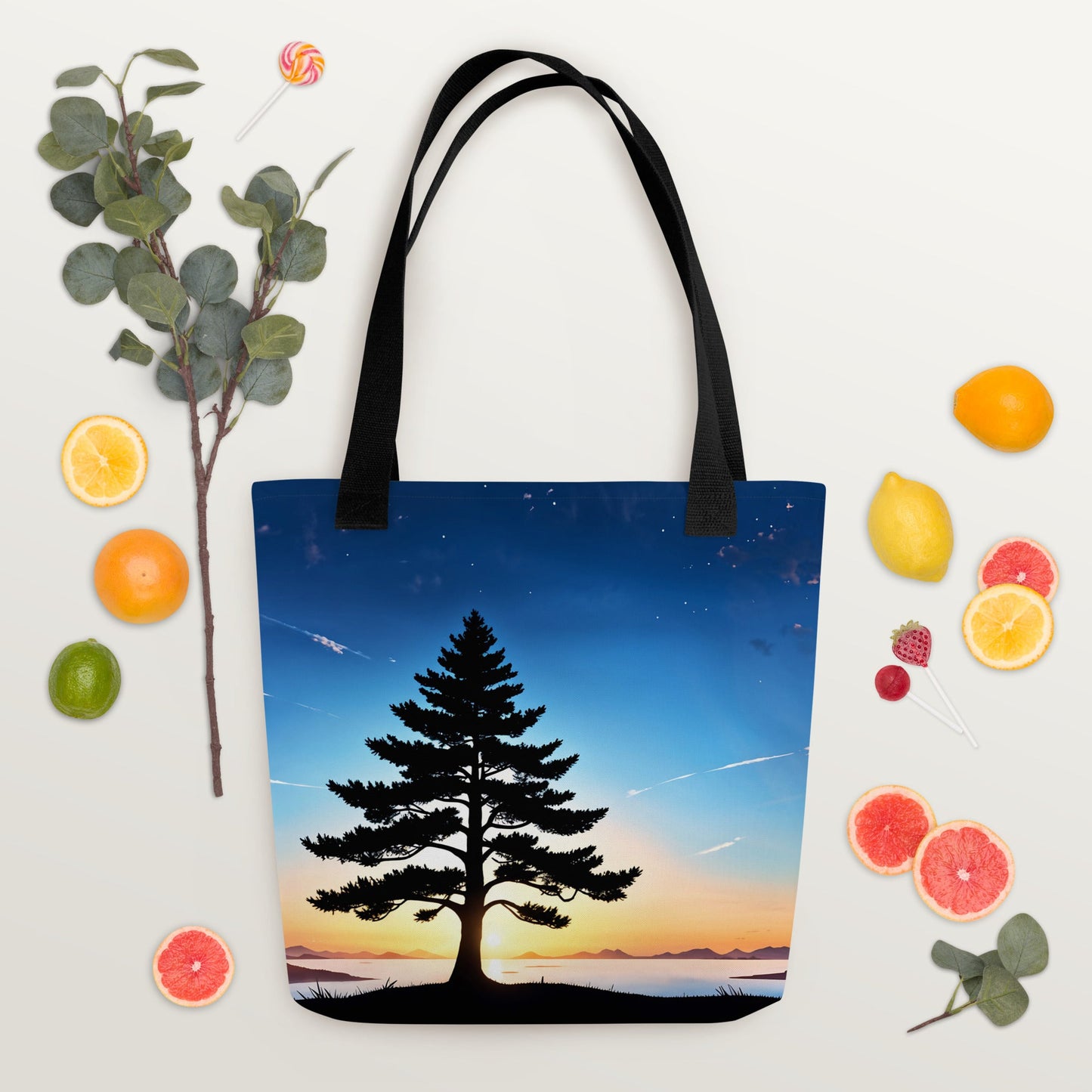 Tree In Night Sky II Tote Bag - Tote Bags - Discovery Co.