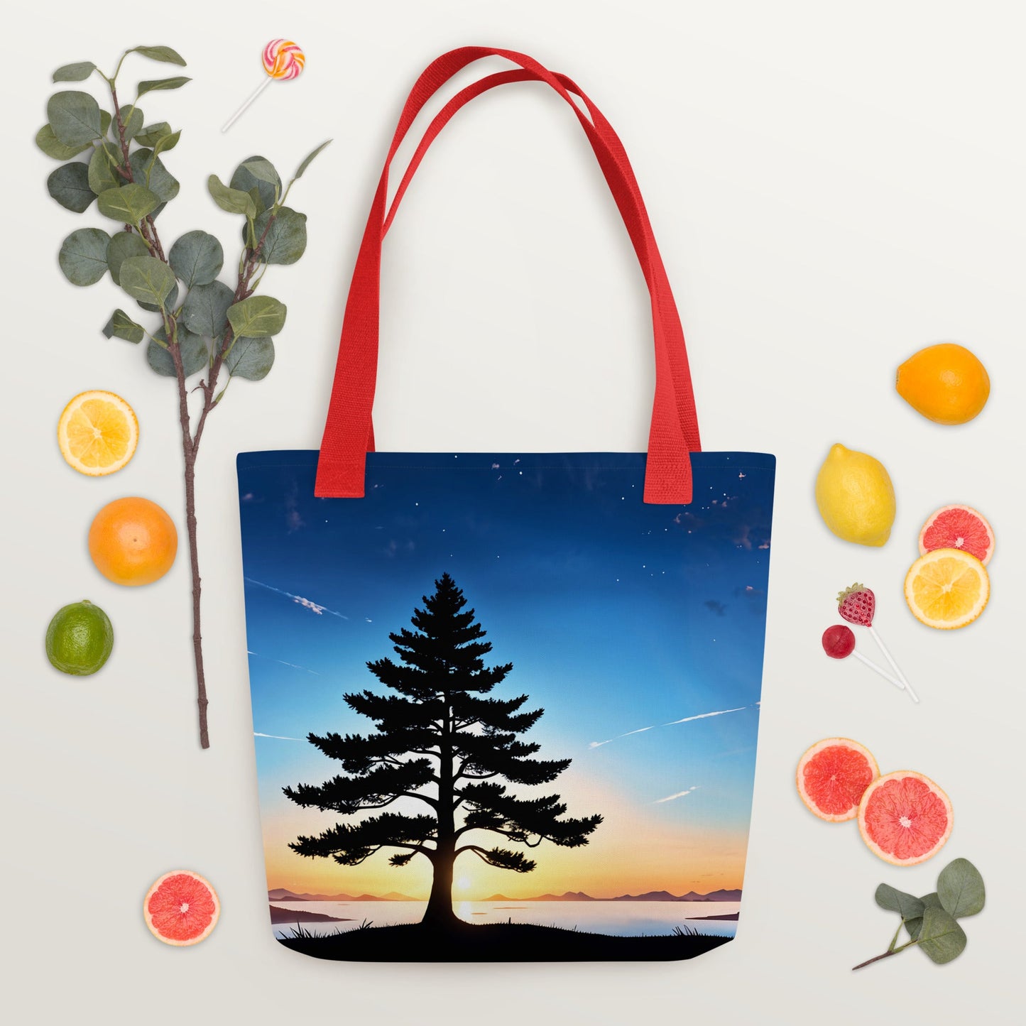 Tree In Night Sky II Tote Bag - Tote Bags - Discovery Co.