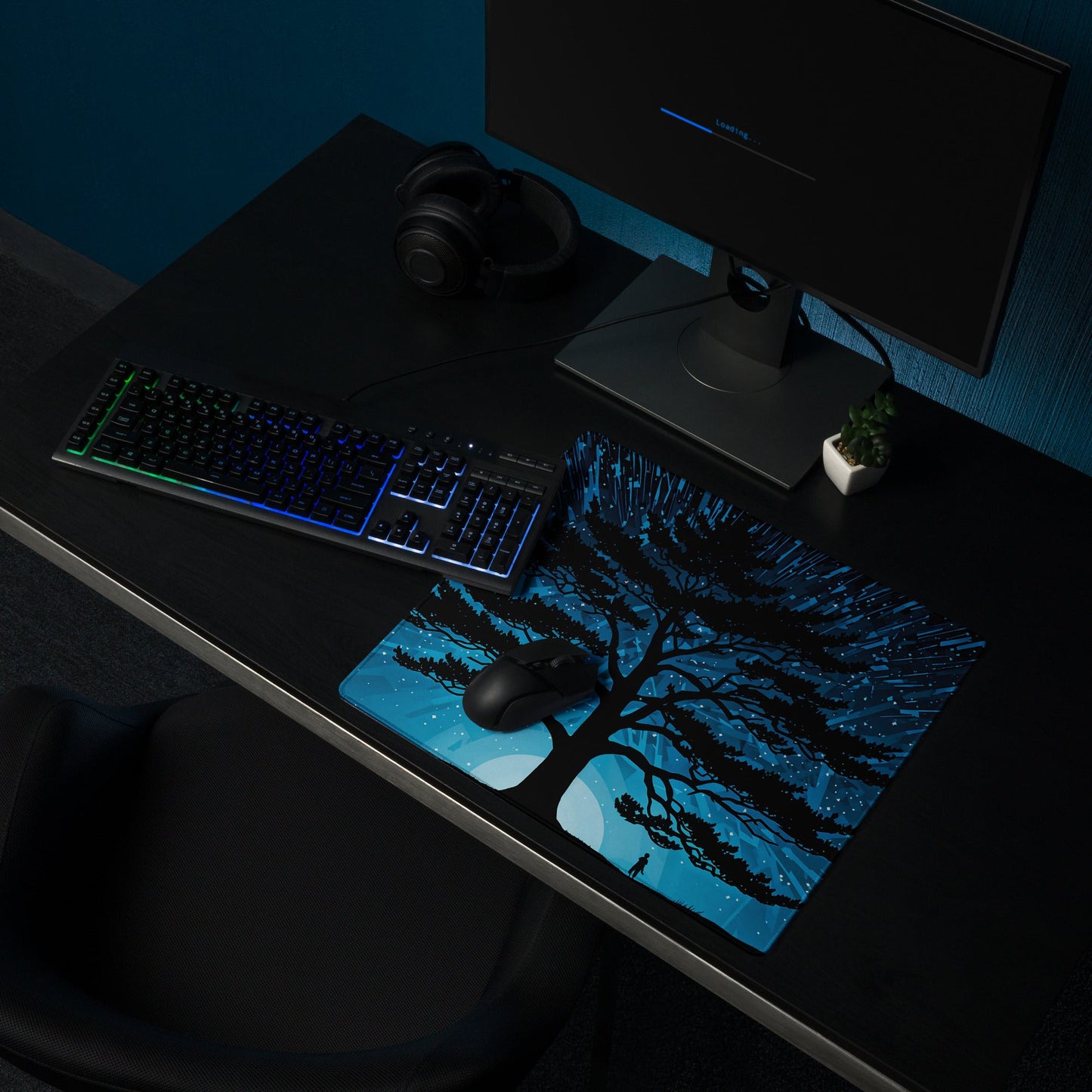 Tree In Night Sky III Gaming Mouse Pad - Mouse Pads - Discovery Co.