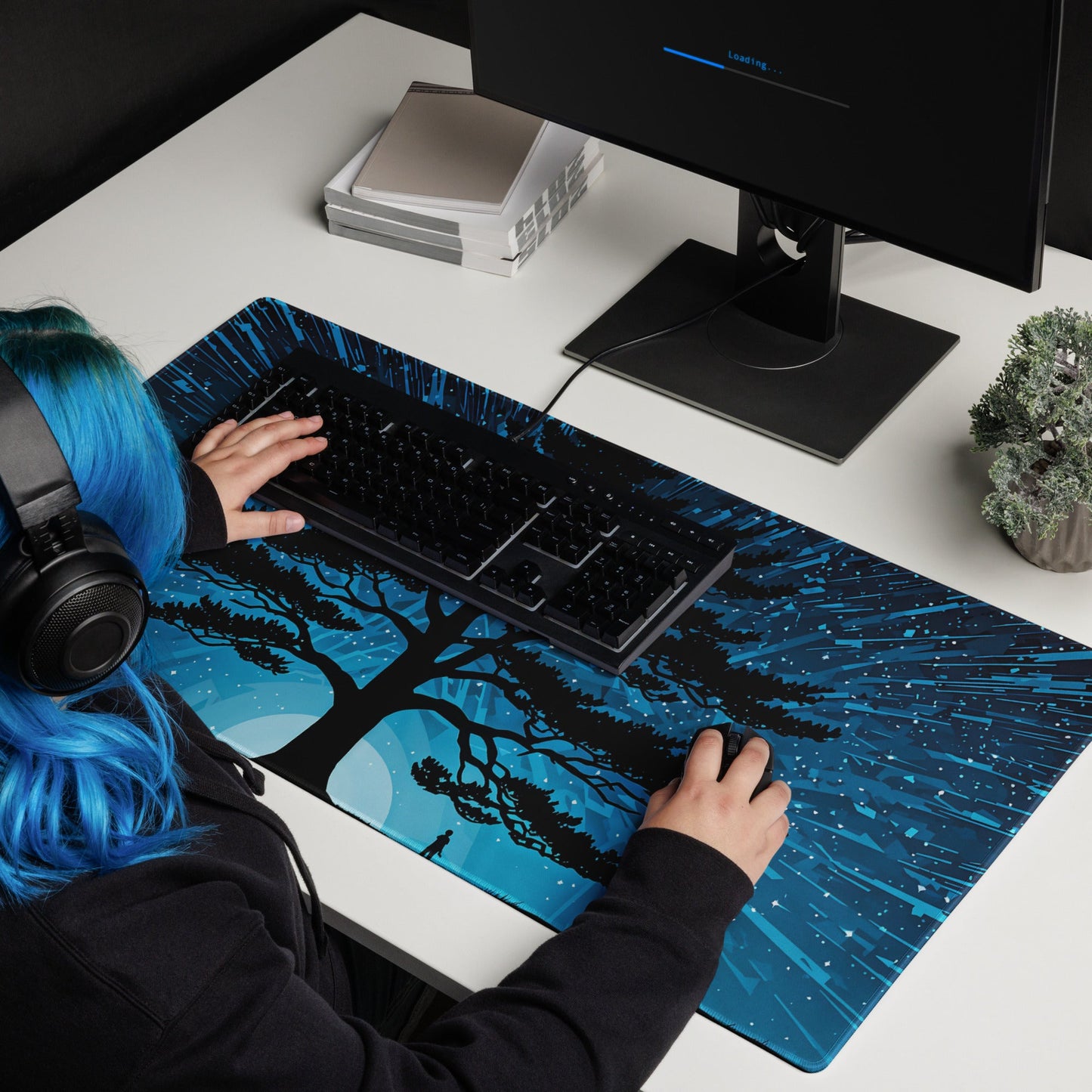 Tree In Night Sky III Gaming Mouse Pad - Mouse Pads - Discovery Co.