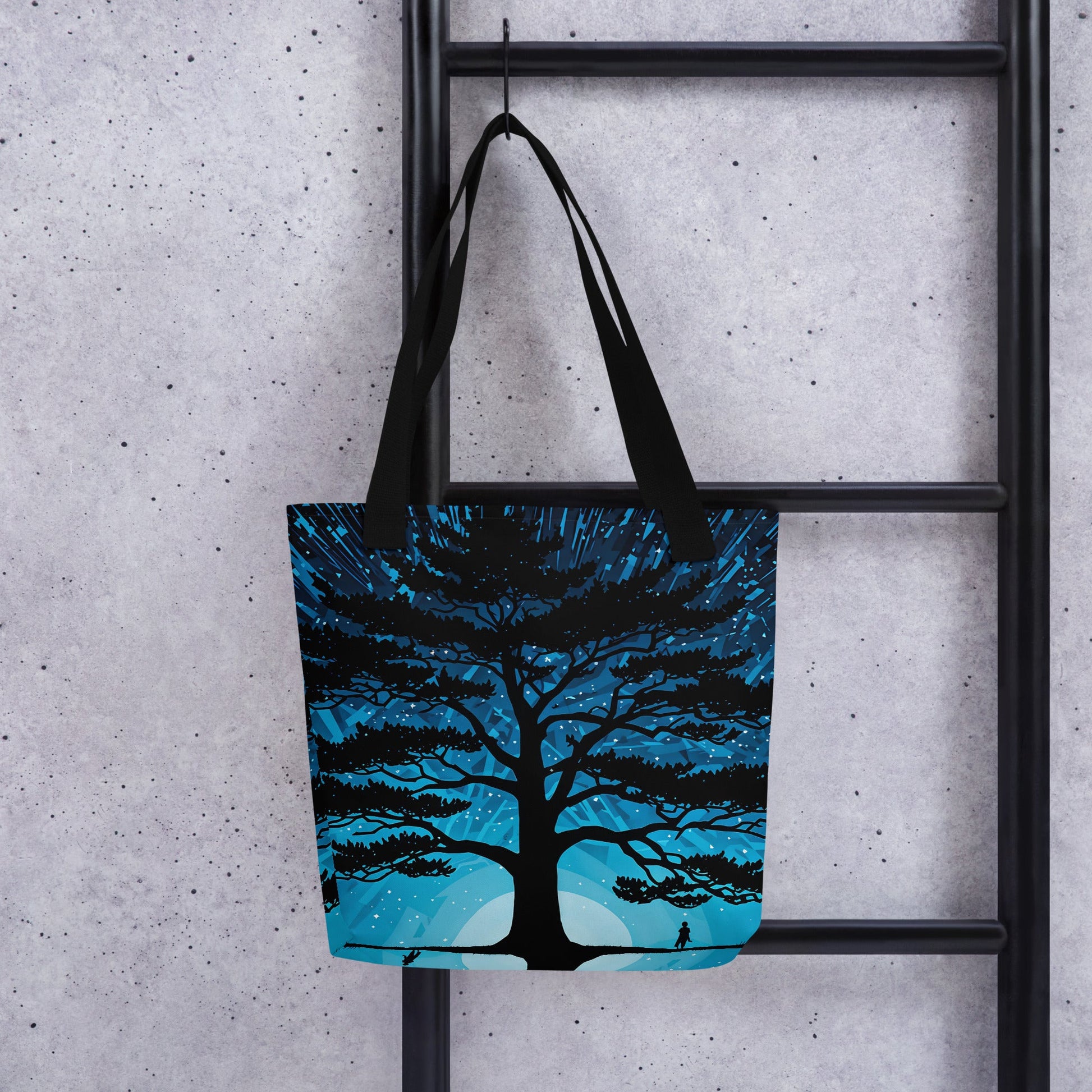 Tree In Night Sky III Tote Bag - Tote Bags - Discovery Co.