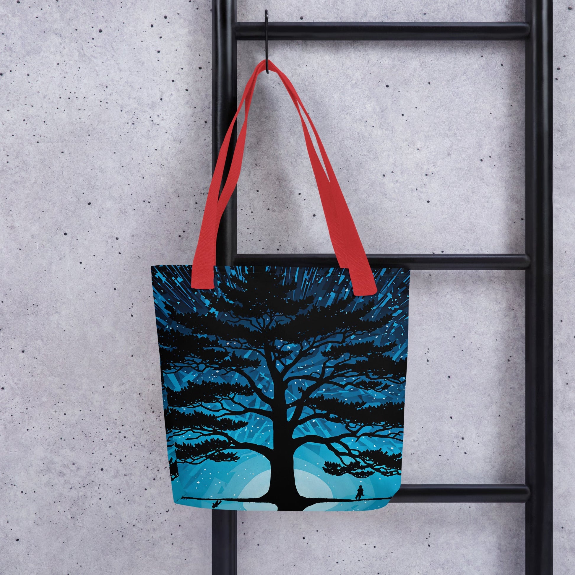 Tree In Night Sky III Tote Bag - Tote Bags - Discovery Co.