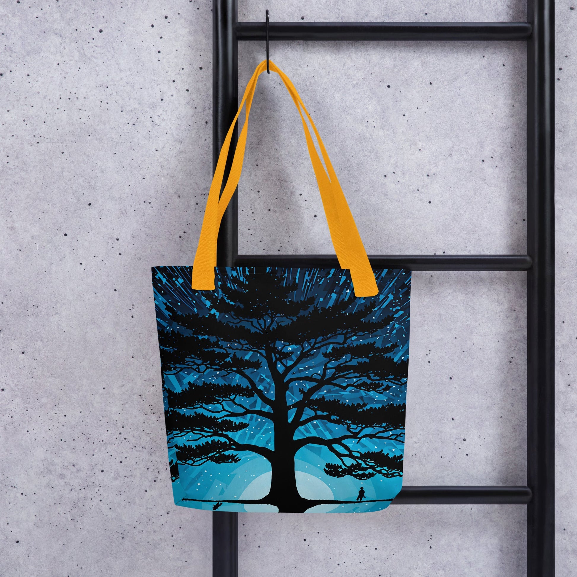 Tree In Night Sky III Tote Bag - Tote Bags - Discovery Co.