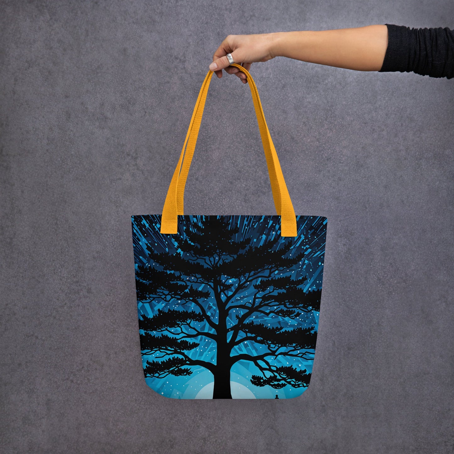 Tree In Night Sky III Tote Bag - Tote Bags - Discovery Co.