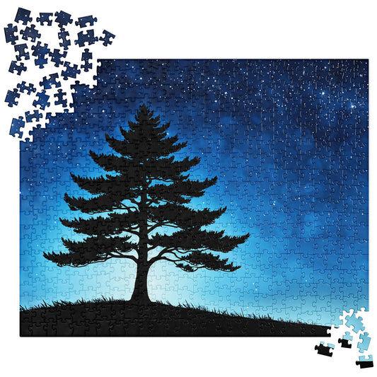 Tree In Night Sky Jigsaw Puzzle - Puzzle - Discovery Co.