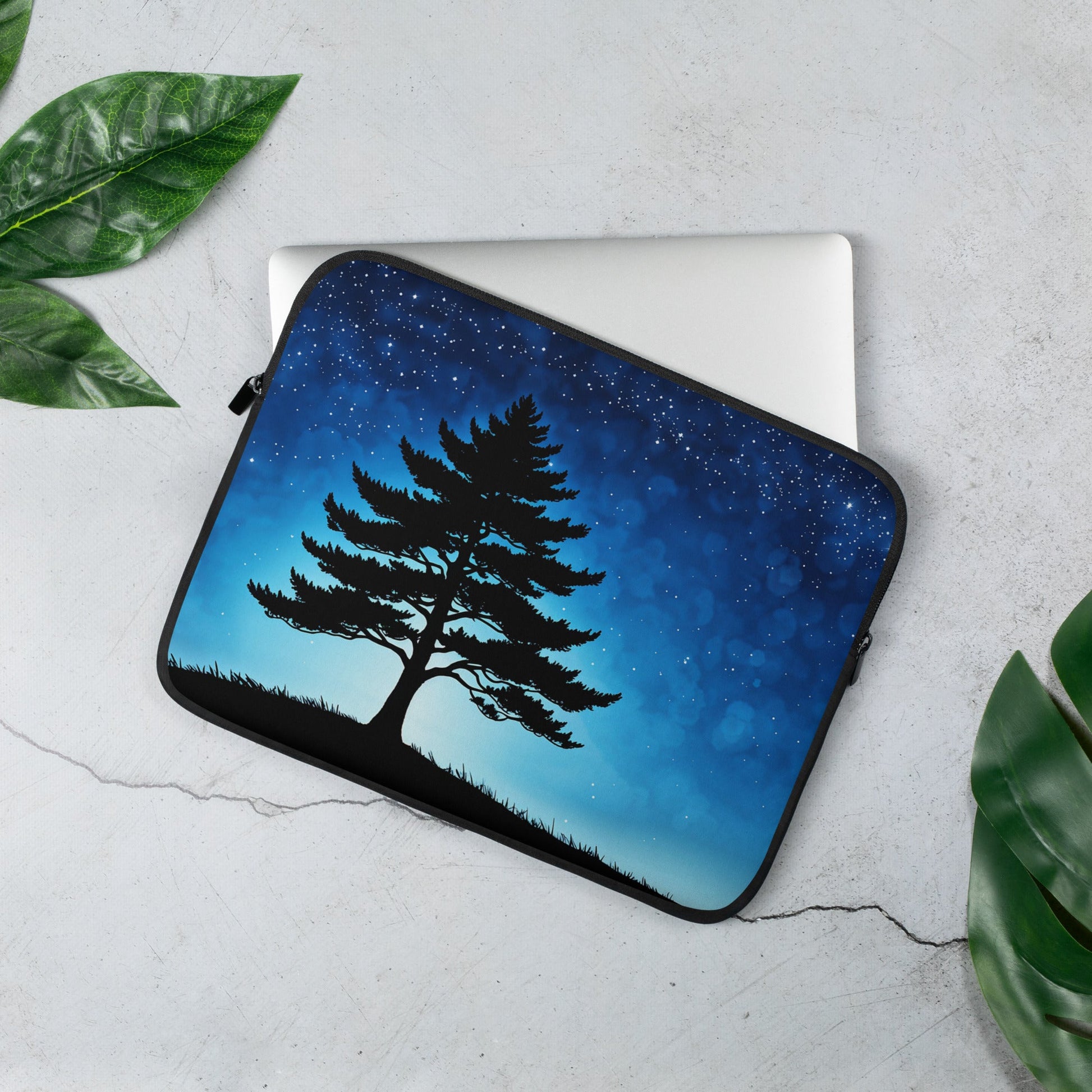 Tree In Night Sky Laptop Sleeve - Laptop Cases - Discovery Co.