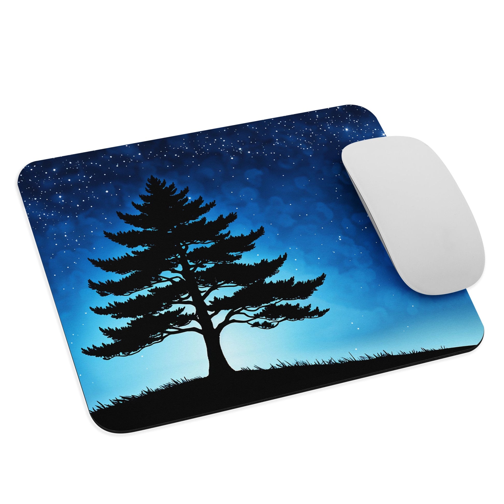 Tree In Night Sky Mouse Pad - Mouse Pads - Discovery Co.