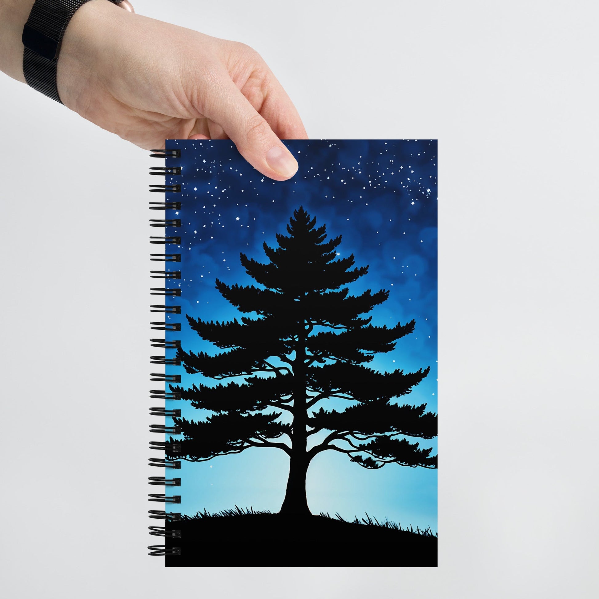 Tree In Night Sky Spiral Notebook - Spiral Notebooks - Discovery Co.