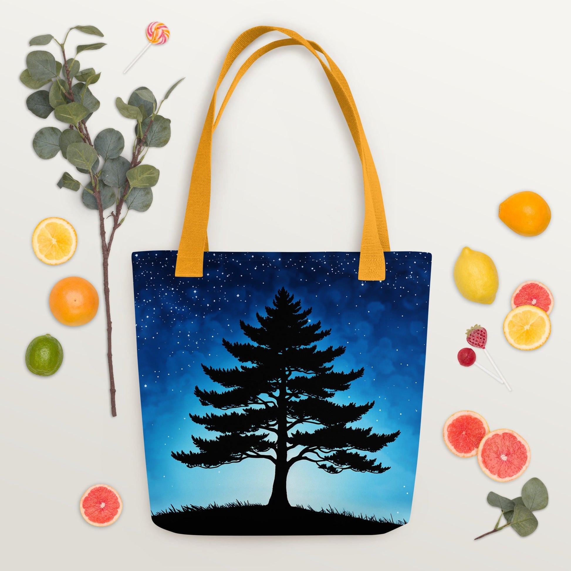 Tree In Night Sky Tote Bag - Tote Bags - Discovery Co.