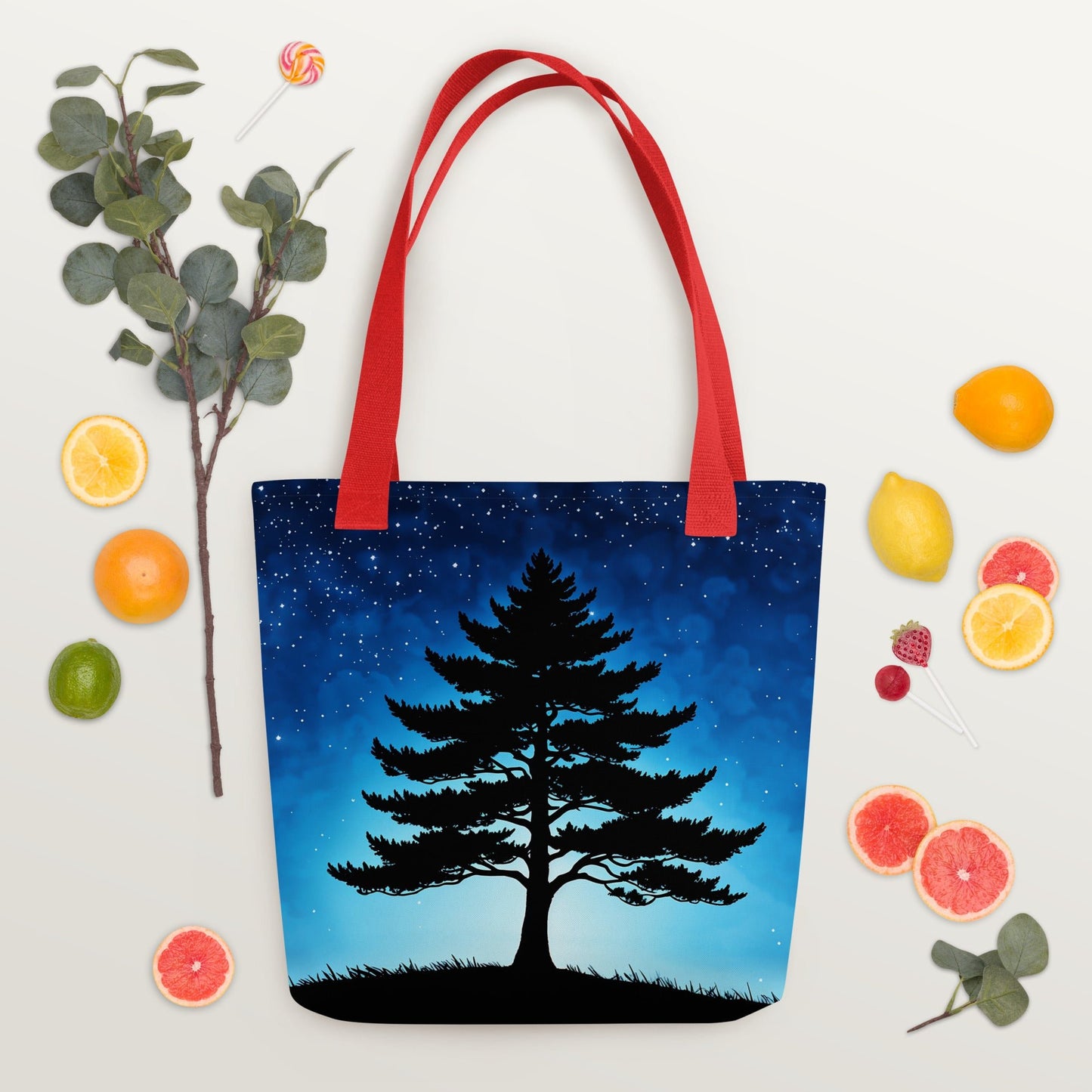 Tree In Night Sky Tote Bag - Tote Bags - Discovery Co.