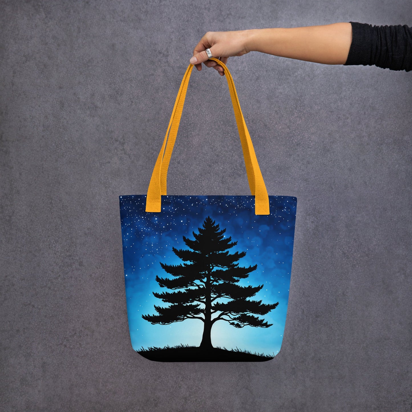 Tree In Night Sky Tote Bag - Tote Bags - Discovery Co.