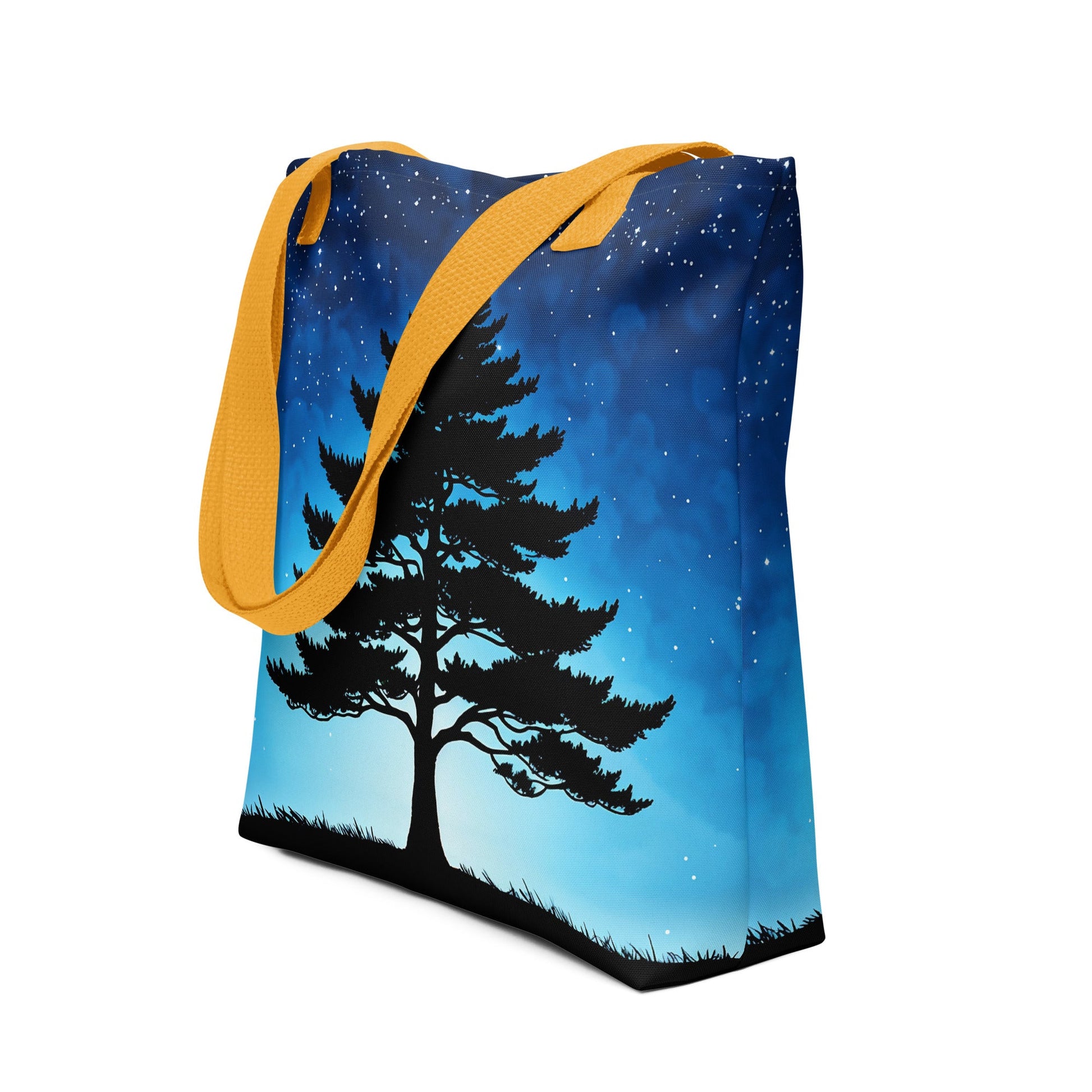 Tree In Night Sky Tote Bag - Tote Bags - Discovery Co.