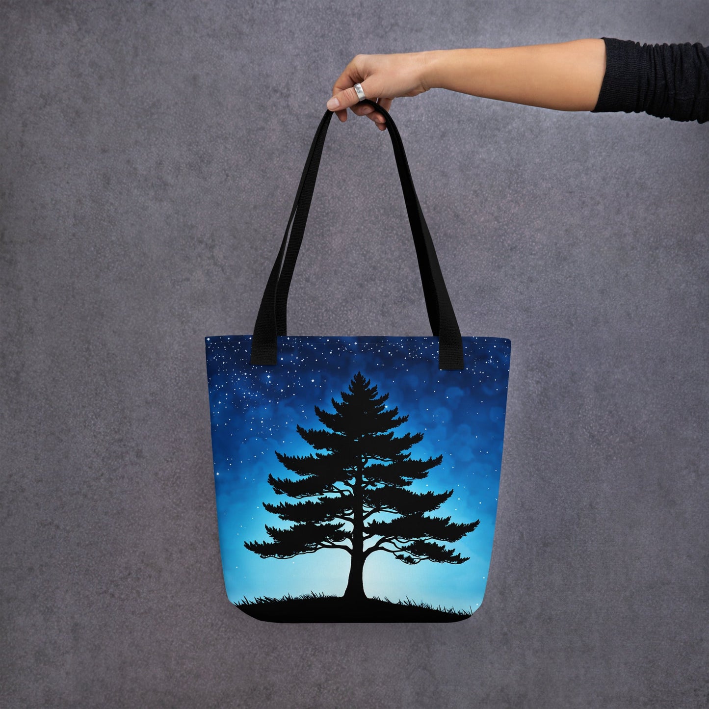 Tree In Night Sky Tote Bag - Tote Bags - Discovery Co.