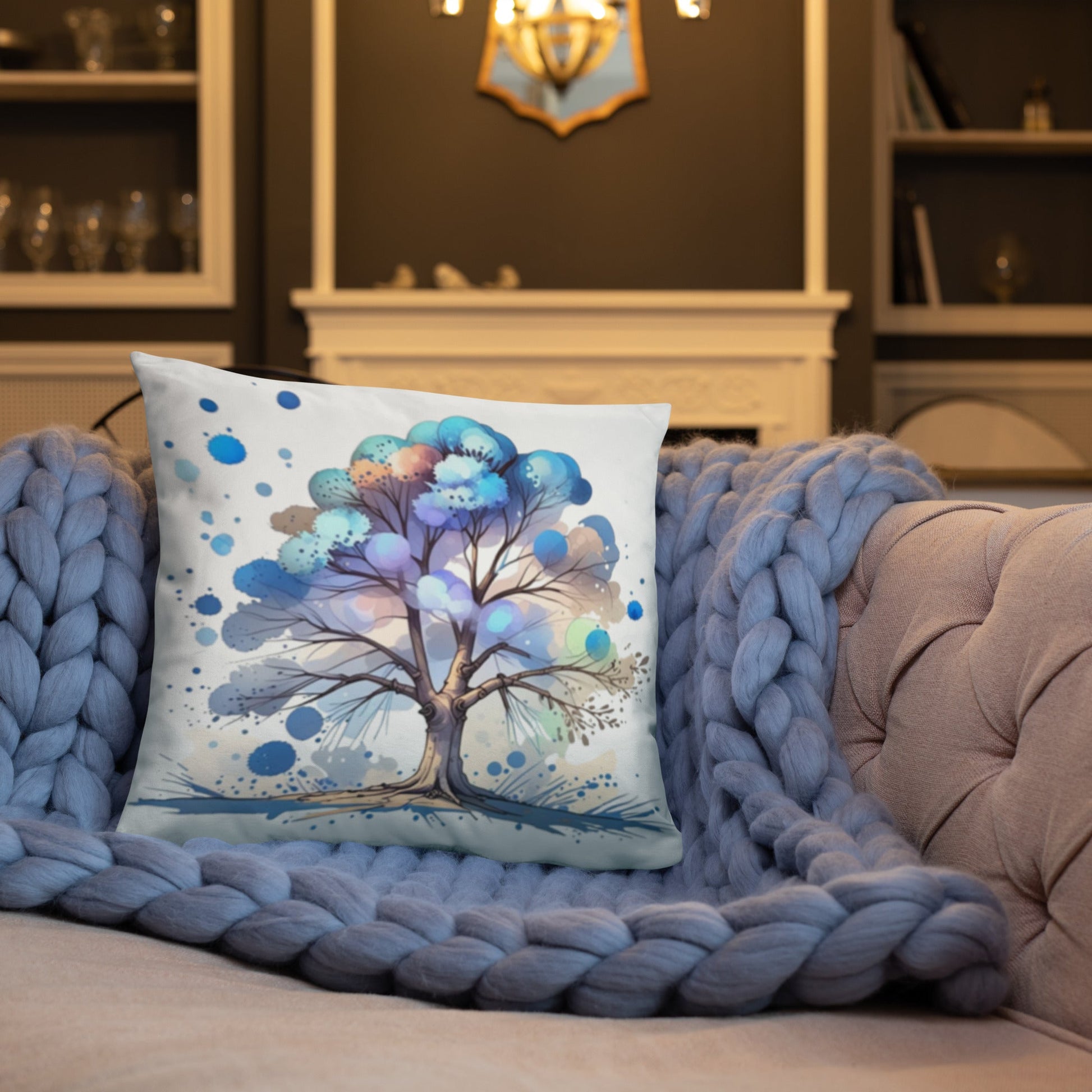 Tree Watercolor Art Basic Pillow - Pillows - Discovery Co.