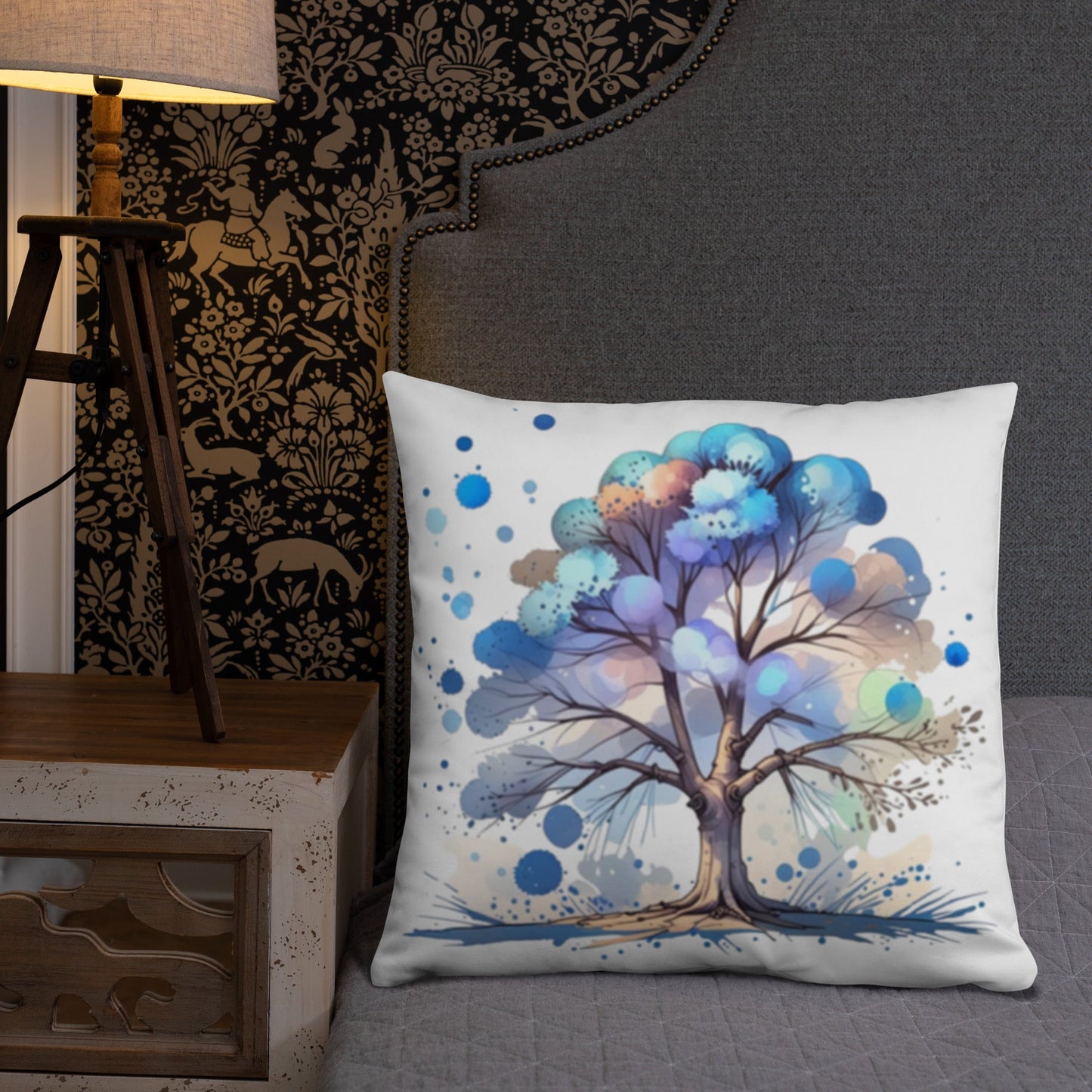 Tree Watercolor Art Basic Pillow - Pillows - Discovery Co.