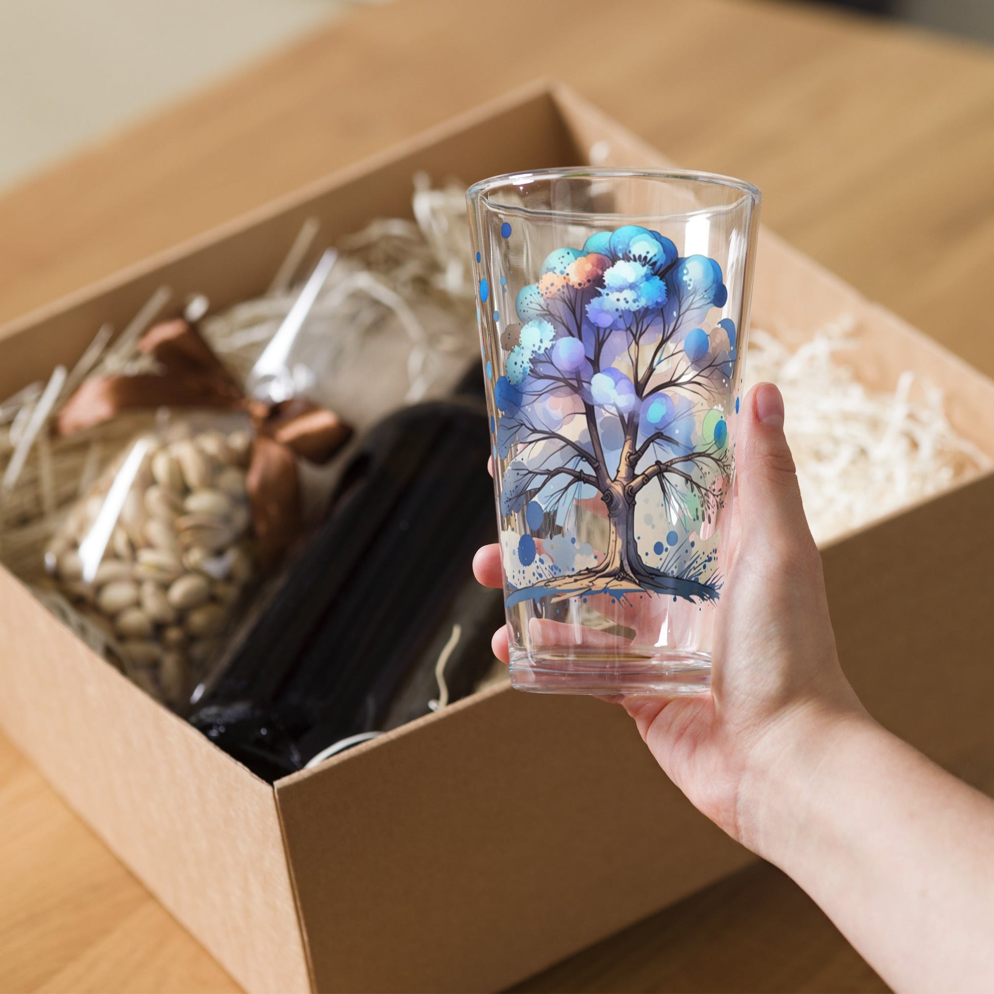 Tree Watercolor Art Pint Glass - Beer Glass - Discovery Co.