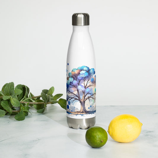 Tree Watercolor Art Stainless Steel Water Bottle - Stainless Steel Water Bottle - Discovery Co.