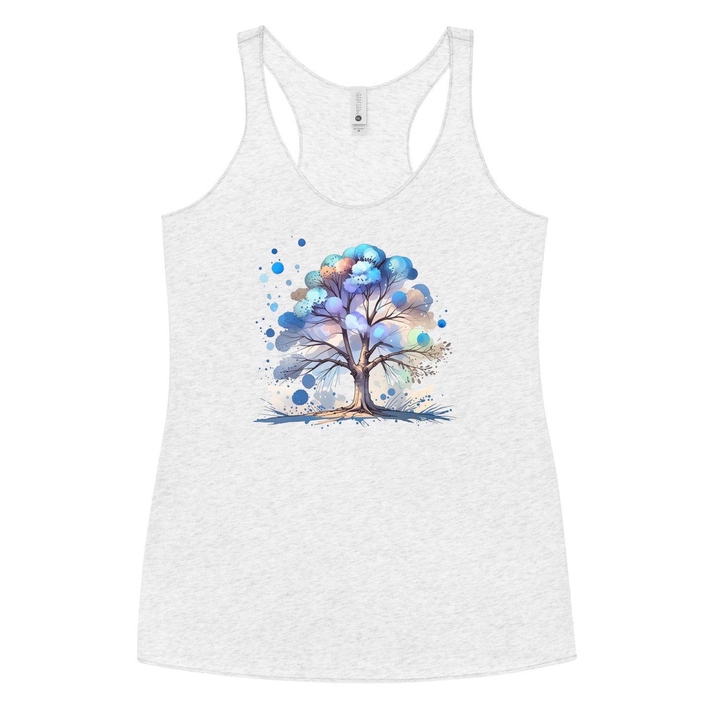 Tree Watercolor Art Women's Racerback Tank - Women's Shirts - Discovery Co.
