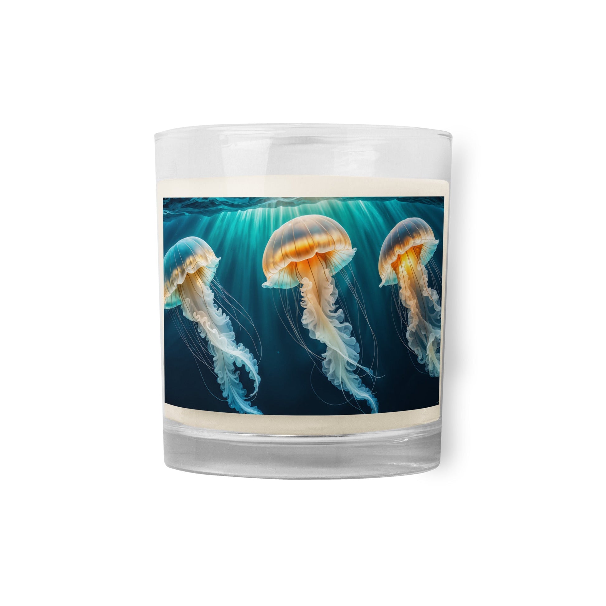 Trio Of Jellyfish Glass Jar Soy Wax Candle - Candles - Discovery Co.