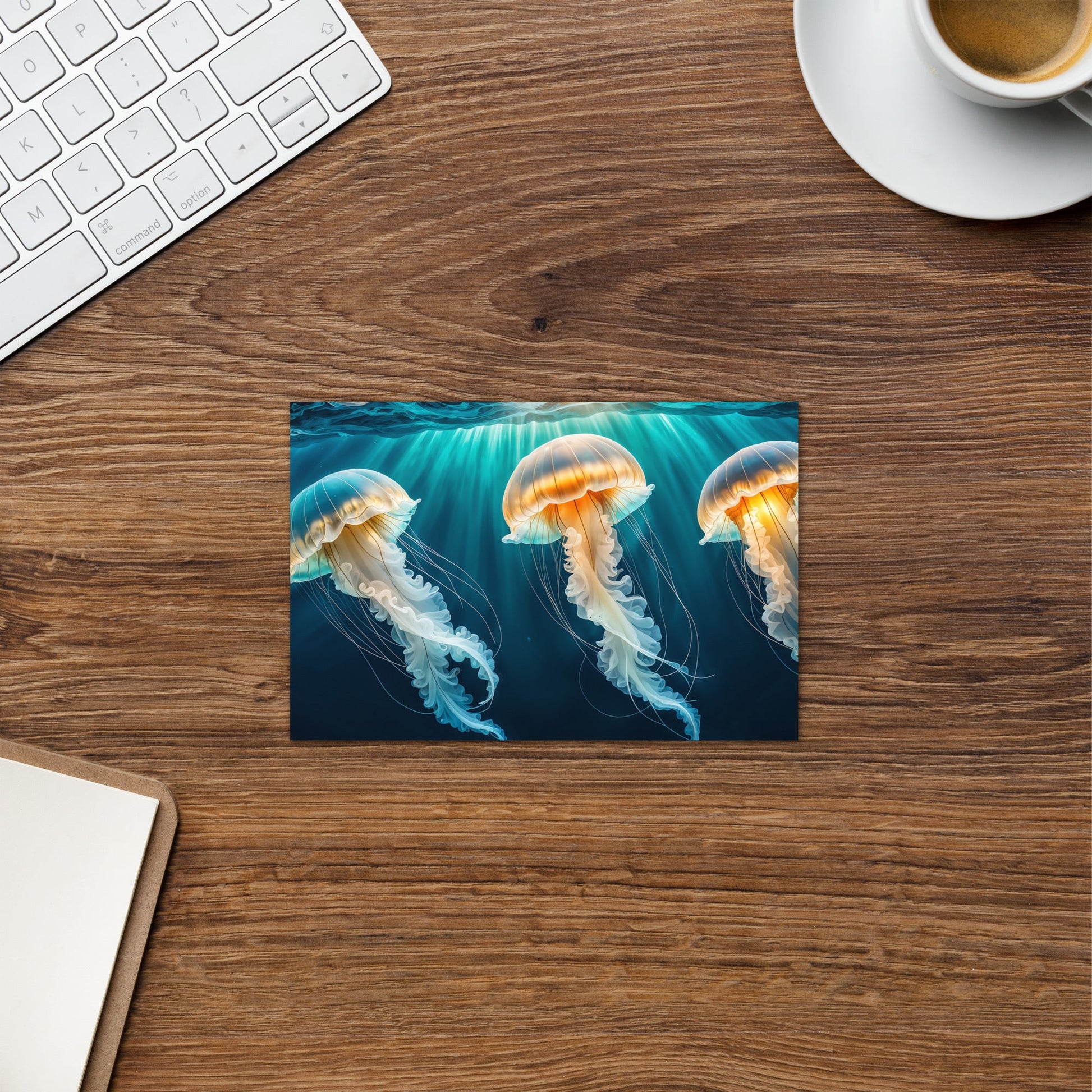 Trio Of Jellyfish Greeting Card - Greeting Card - Discovery Co.