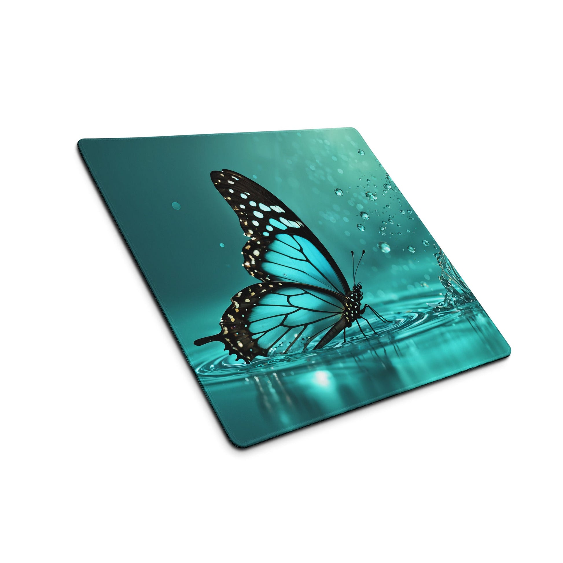 Turquoise Butterfly II Gaming Mouse Pad - Mouse Pads - Discovery Co.