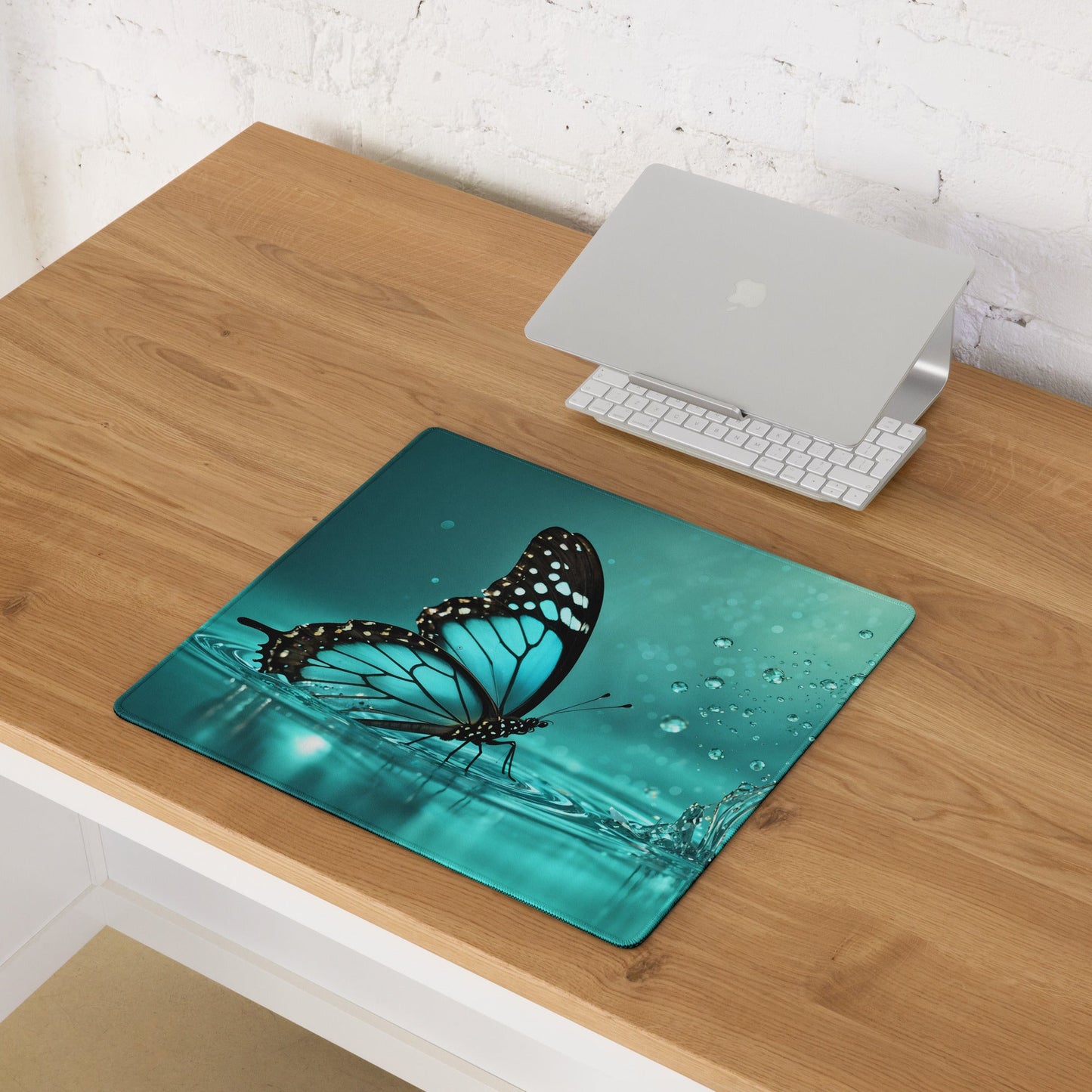 Turquoise Butterfly II Gaming Mouse Pad - Mouse Pads - Discovery Co.