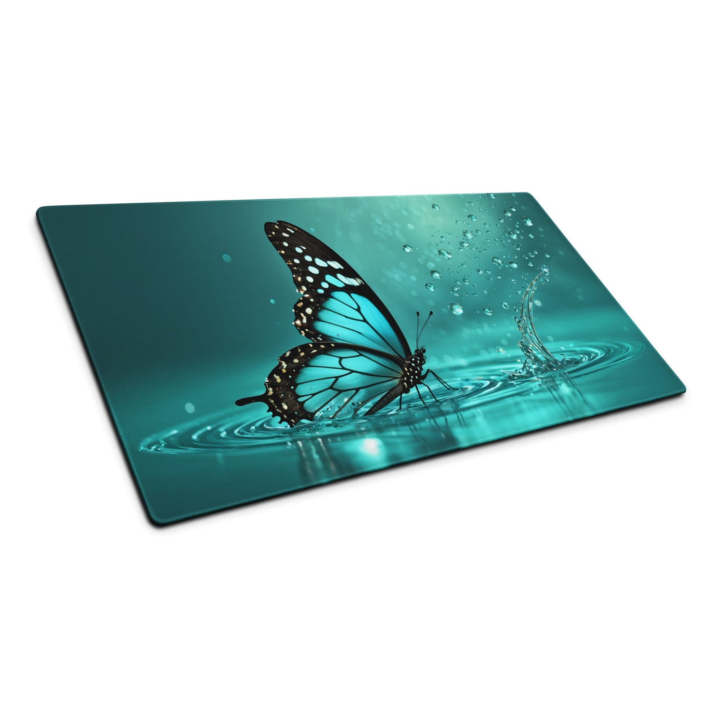 Turquoise Butterfly II Gaming Mouse Pad - Mouse Pads - Discovery Co.