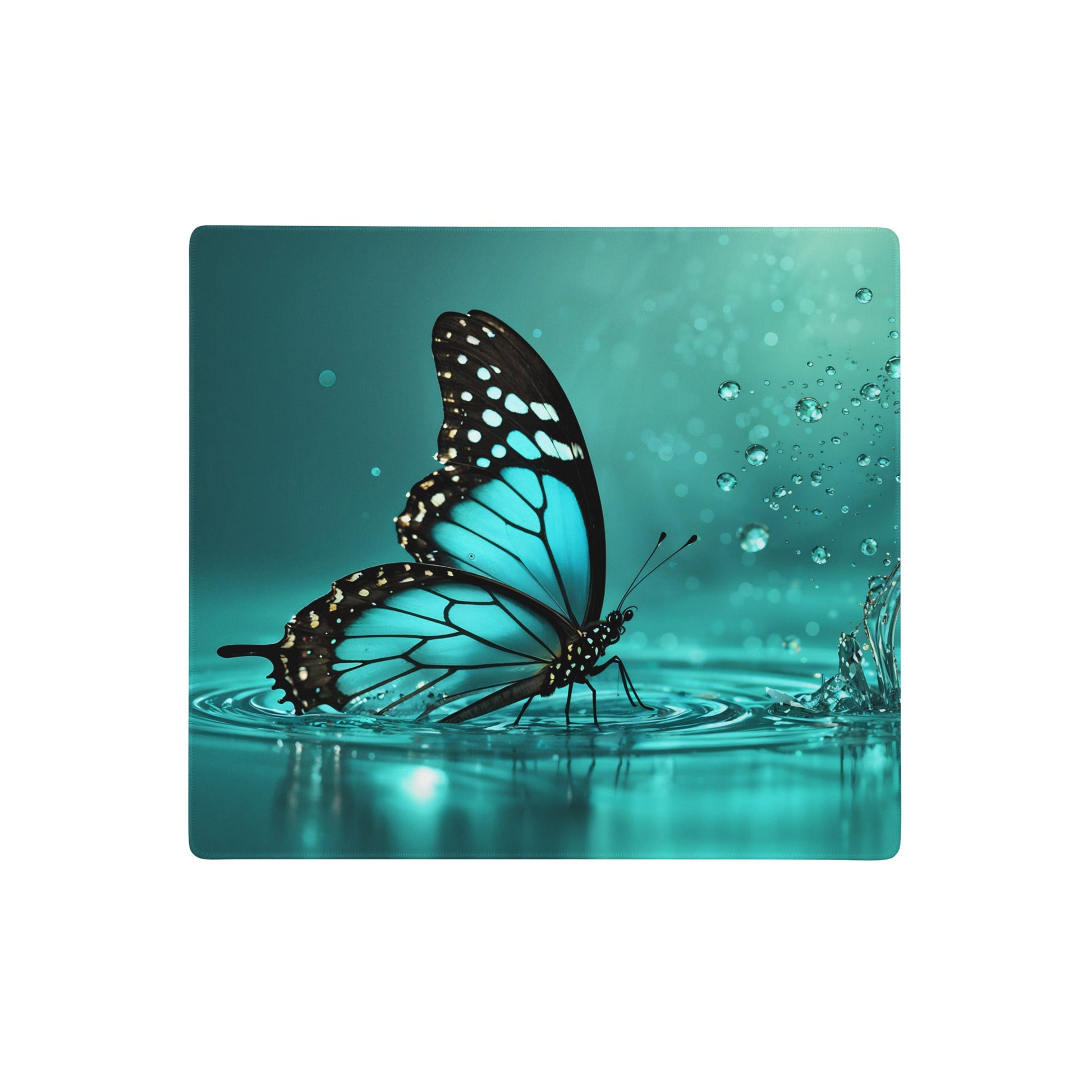 Turquoise Butterfly II Gaming Mouse Pad - Mouse Pads - Discovery Co.