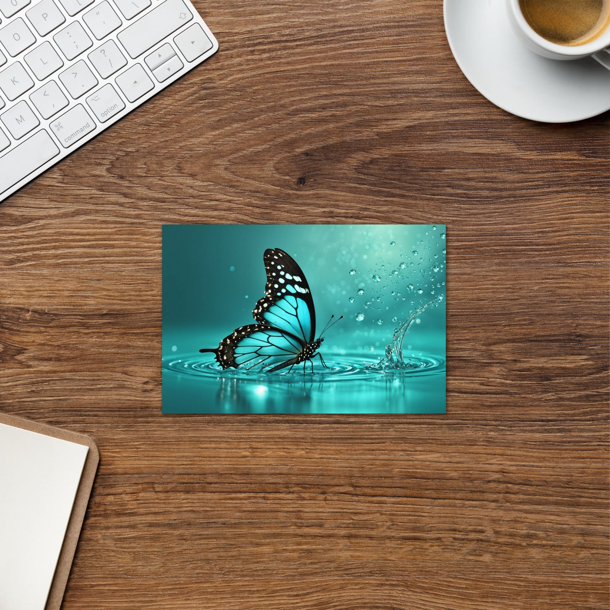 Turquoise Butterfly II Greeting Card - Greeting Card - Discovery Co.
