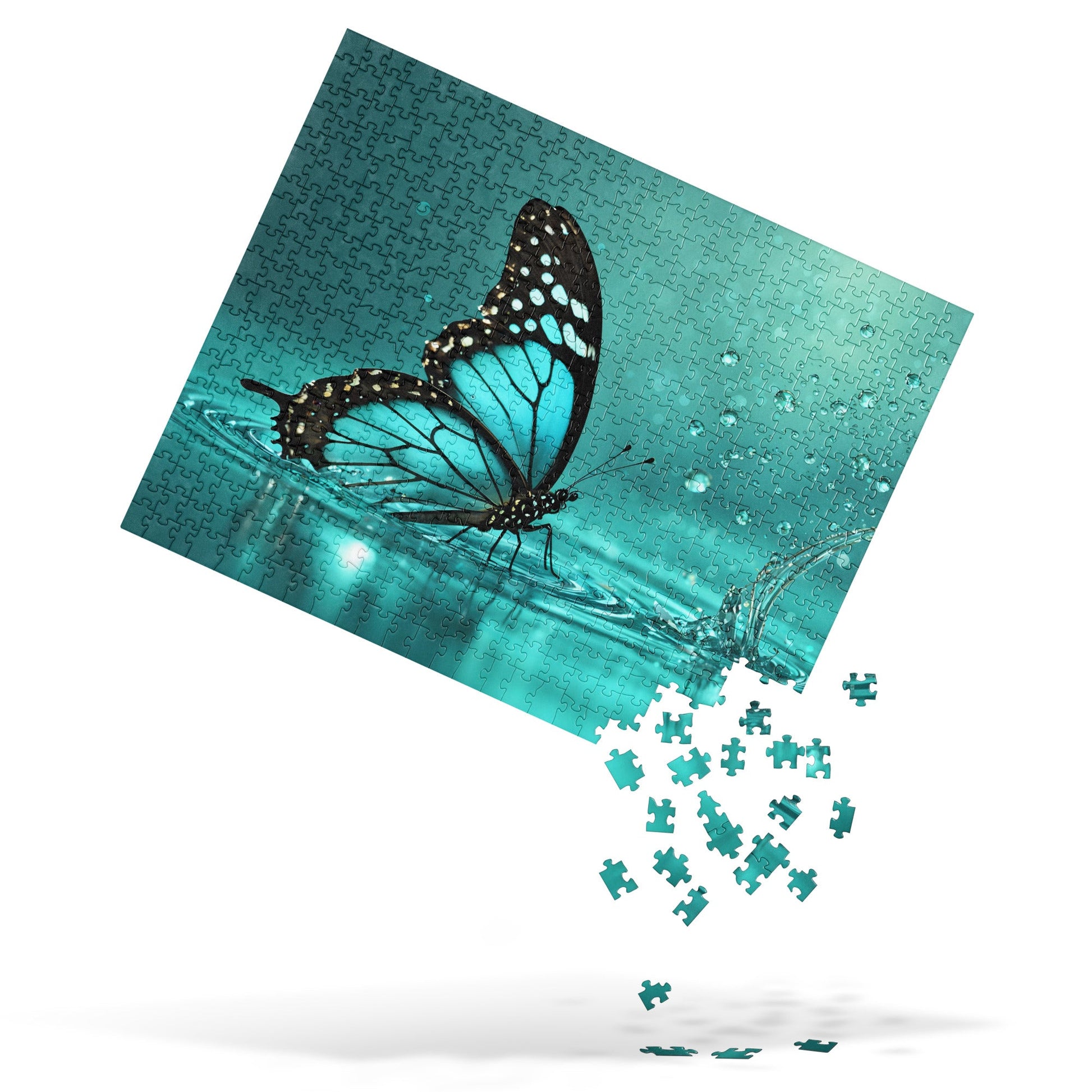 Turquoise Butterfly II Jigsaw Puzzle - Puzzle - Discovery Co.
