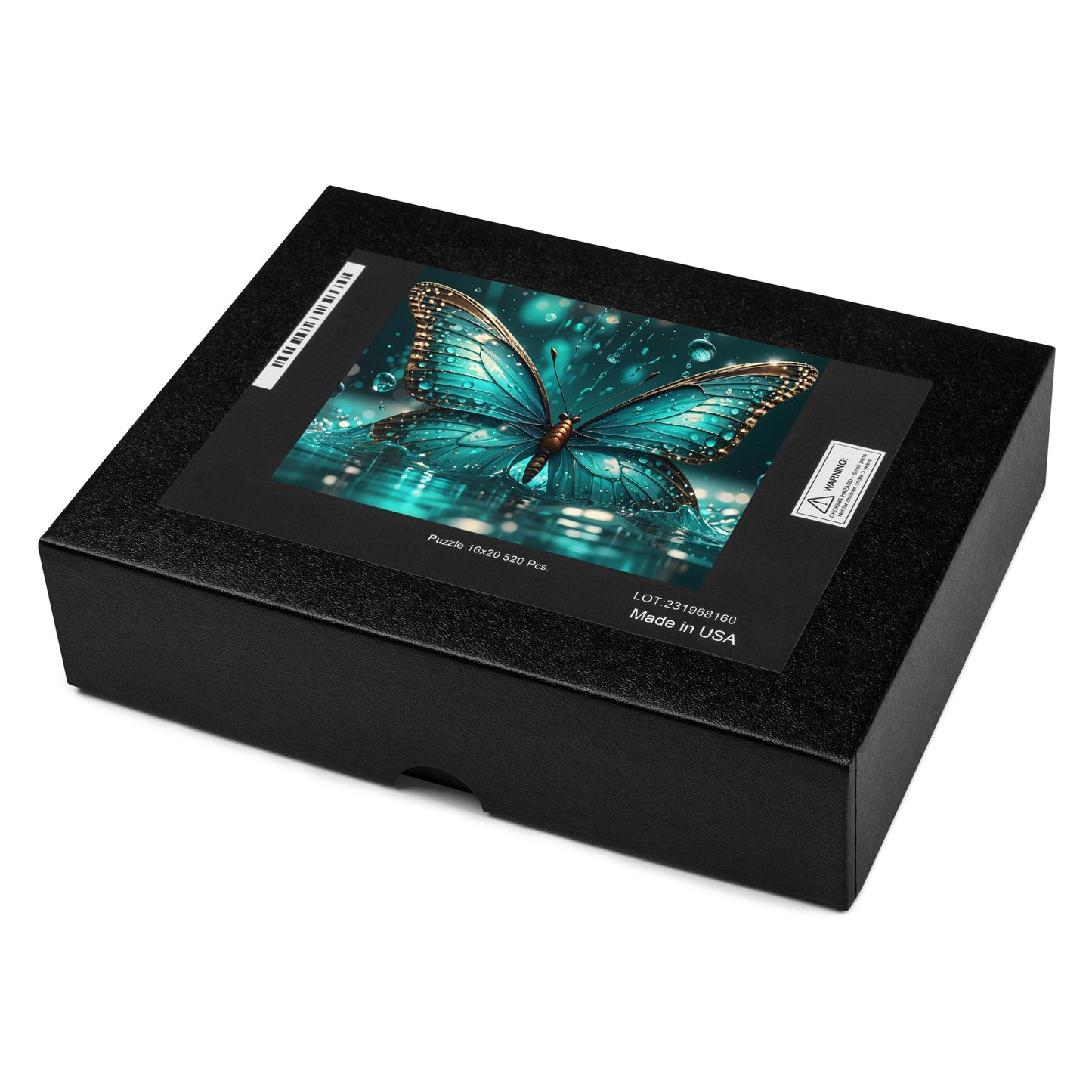 Turquoise Butterfly Jigsaw Puzzle - Puzzle - Discovery Co.