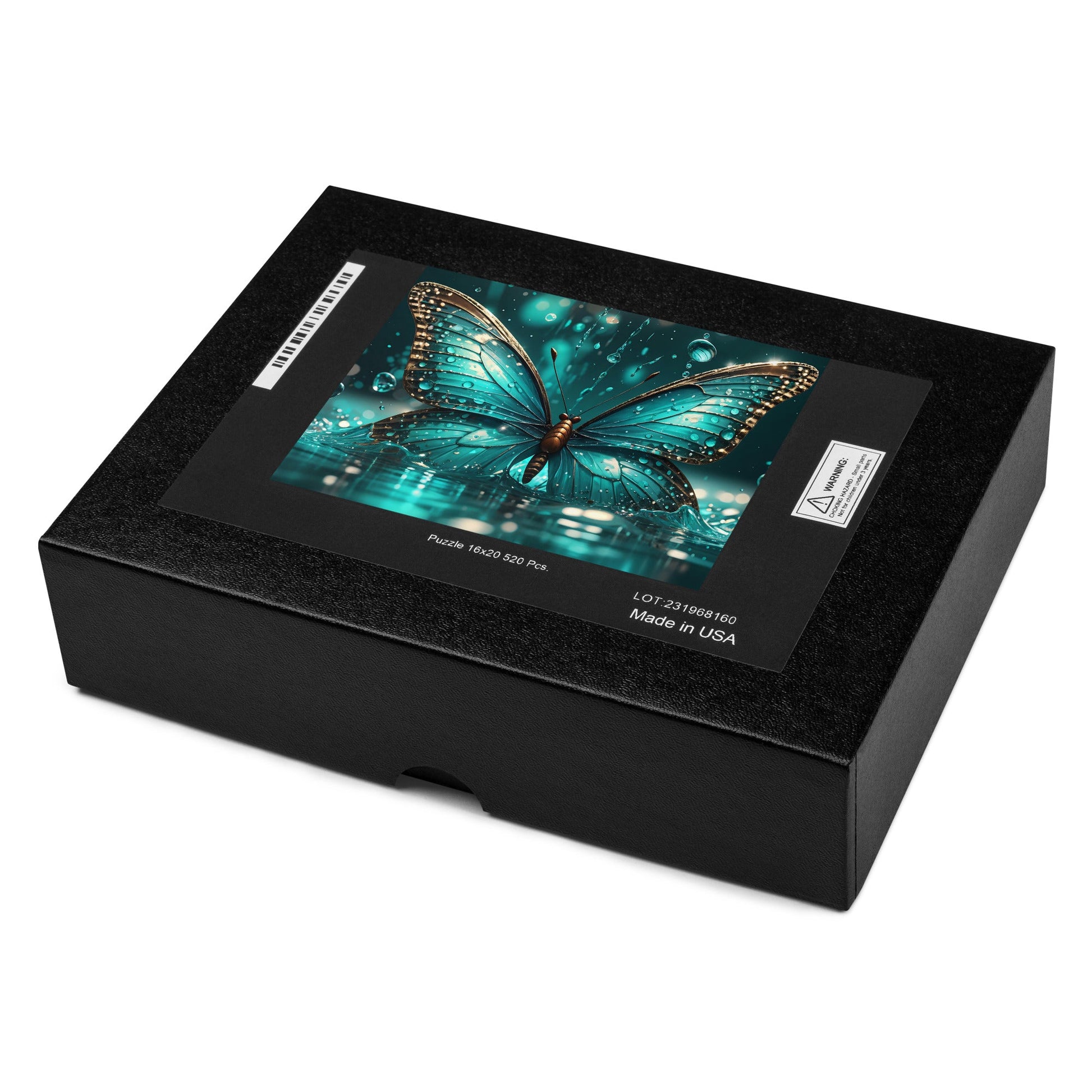 Turquoise Butterfly Jigsaw Puzzle - Puzzle - Discovery Co.