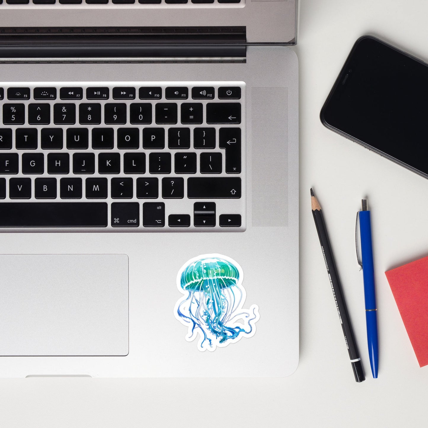 Turquoise Jellyfish Bubble - free Stickers - Stickers - Discovery Co.