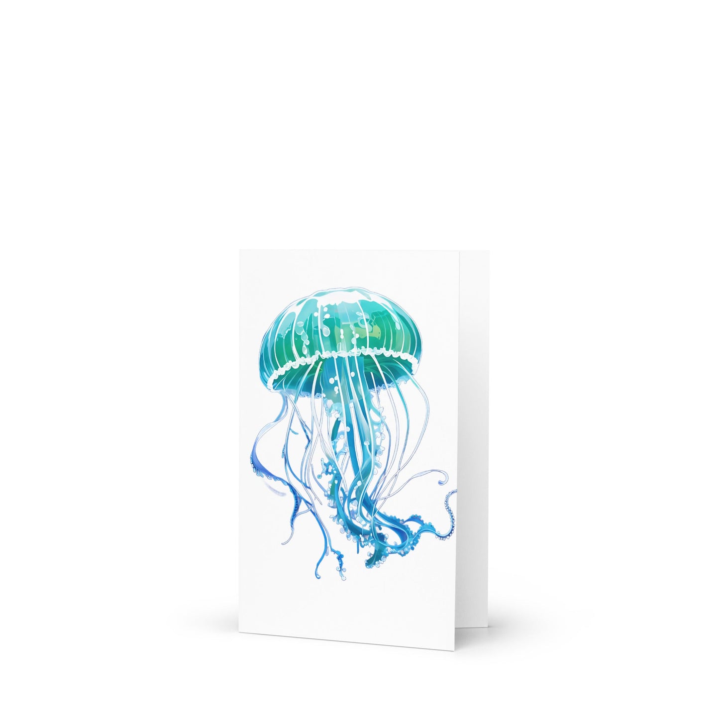 Turquoise Jellyfish Greeting Card - Greeting Card - Discovery Co.