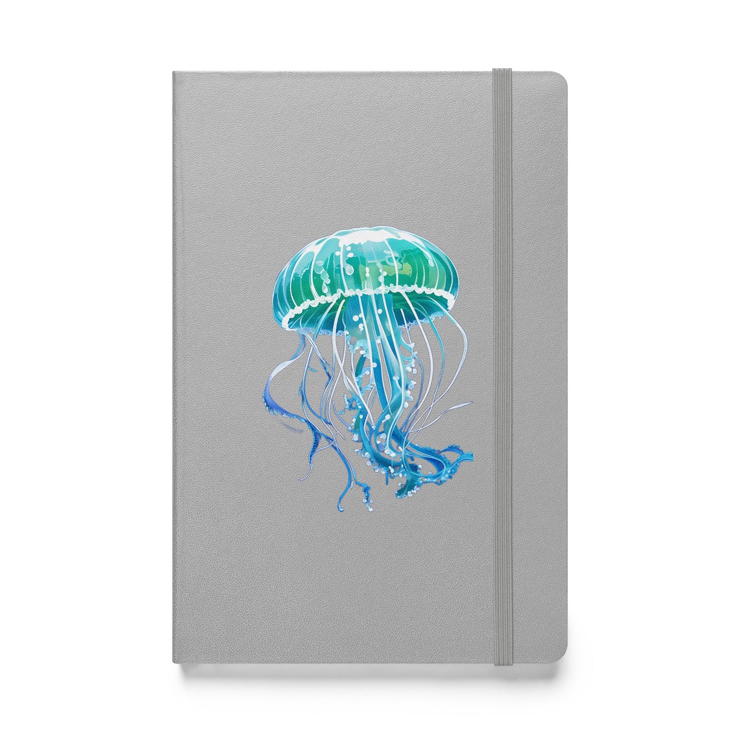 Turquoise Jellyfish Hardcover Bound Notebook - Hardcover Bound Notebooks - Discovery Co.