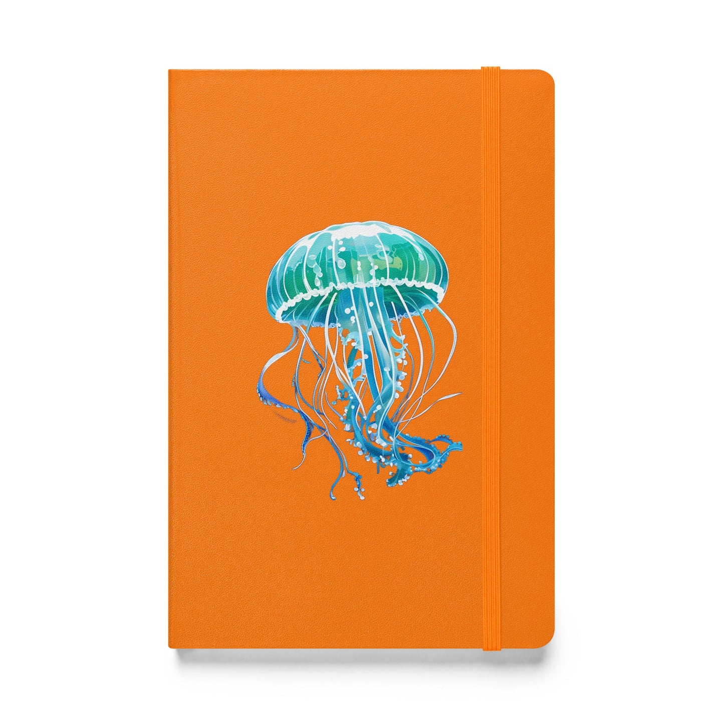 Turquoise Jellyfish Hardcover Bound Notebook - Hardcover Bound Notebooks - Discovery Co.