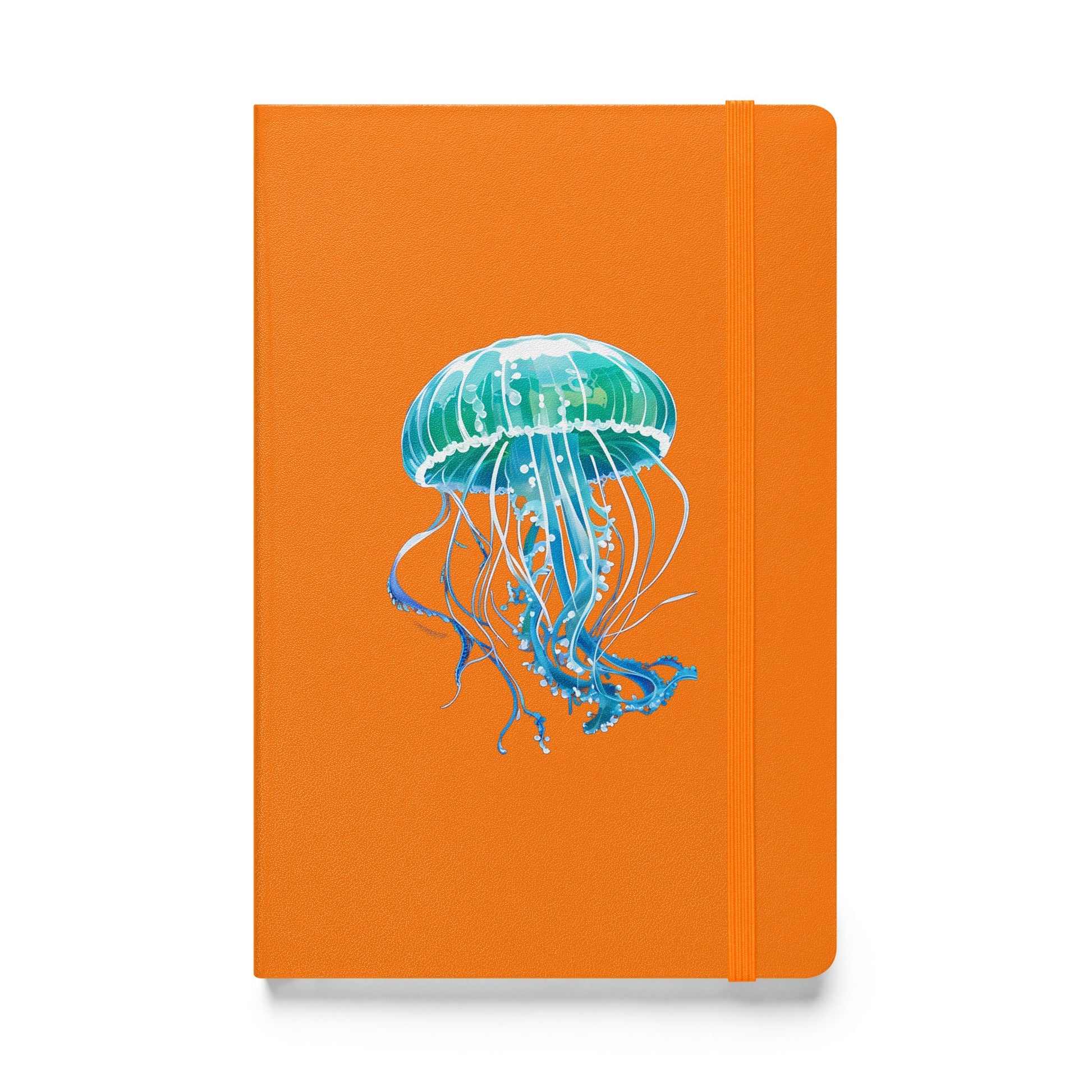 Turquoise Jellyfish Hardcover Bound Notebook - Hardcover Bound Notebooks - Discovery Co.