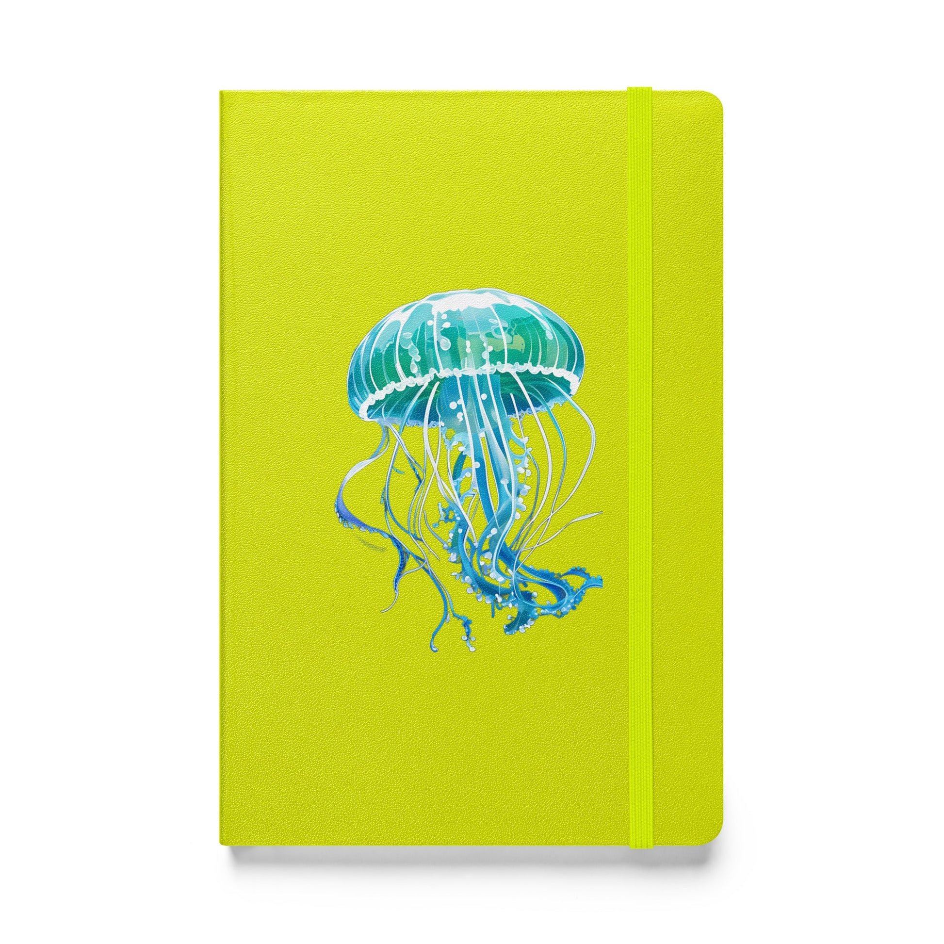 Turquoise Jellyfish Hardcover Bound Notebook - Hardcover Bound Notebooks - Discovery Co.