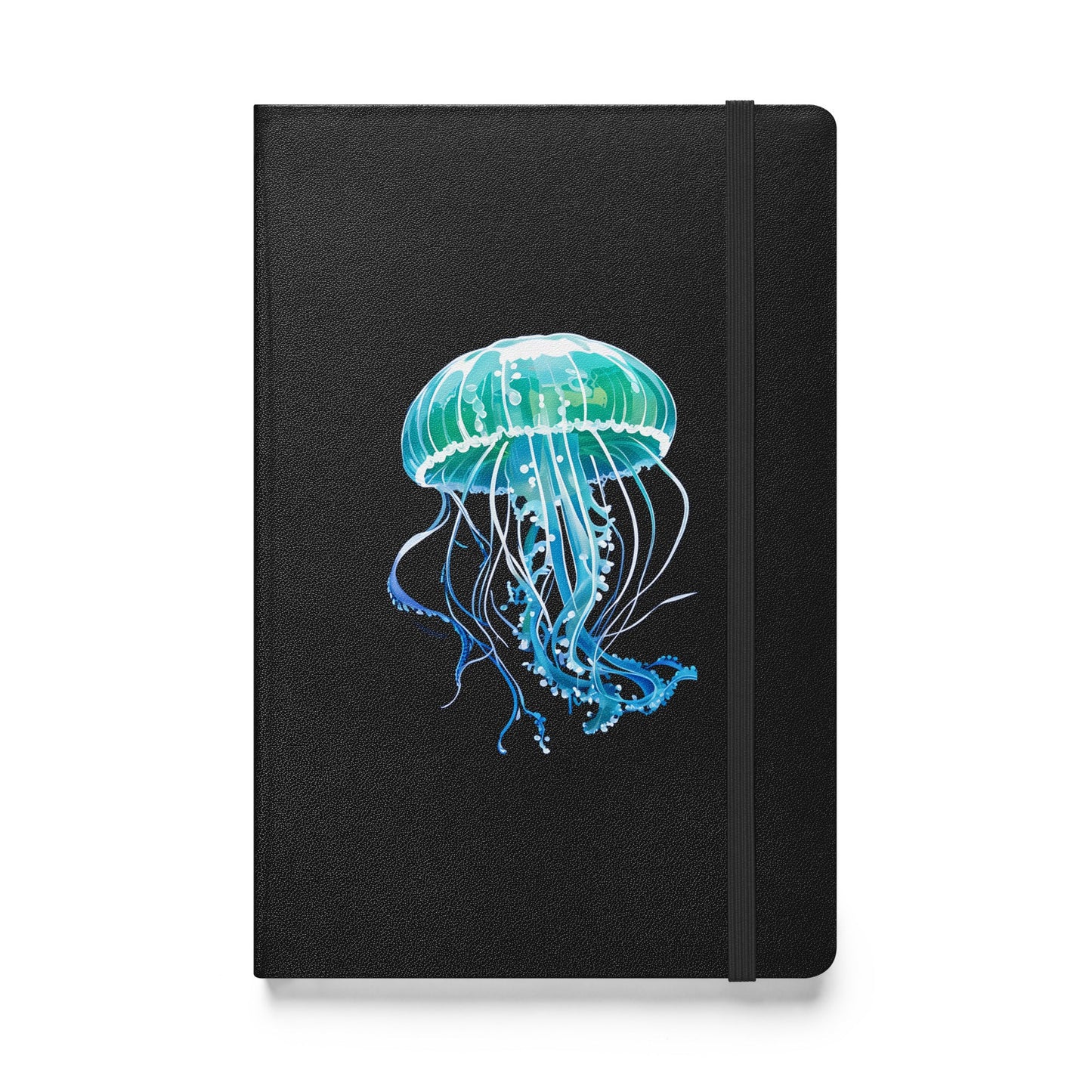 Turquoise Jellyfish Hardcover Bound Notebook - Hardcover Bound Notebooks - Discovery Co.