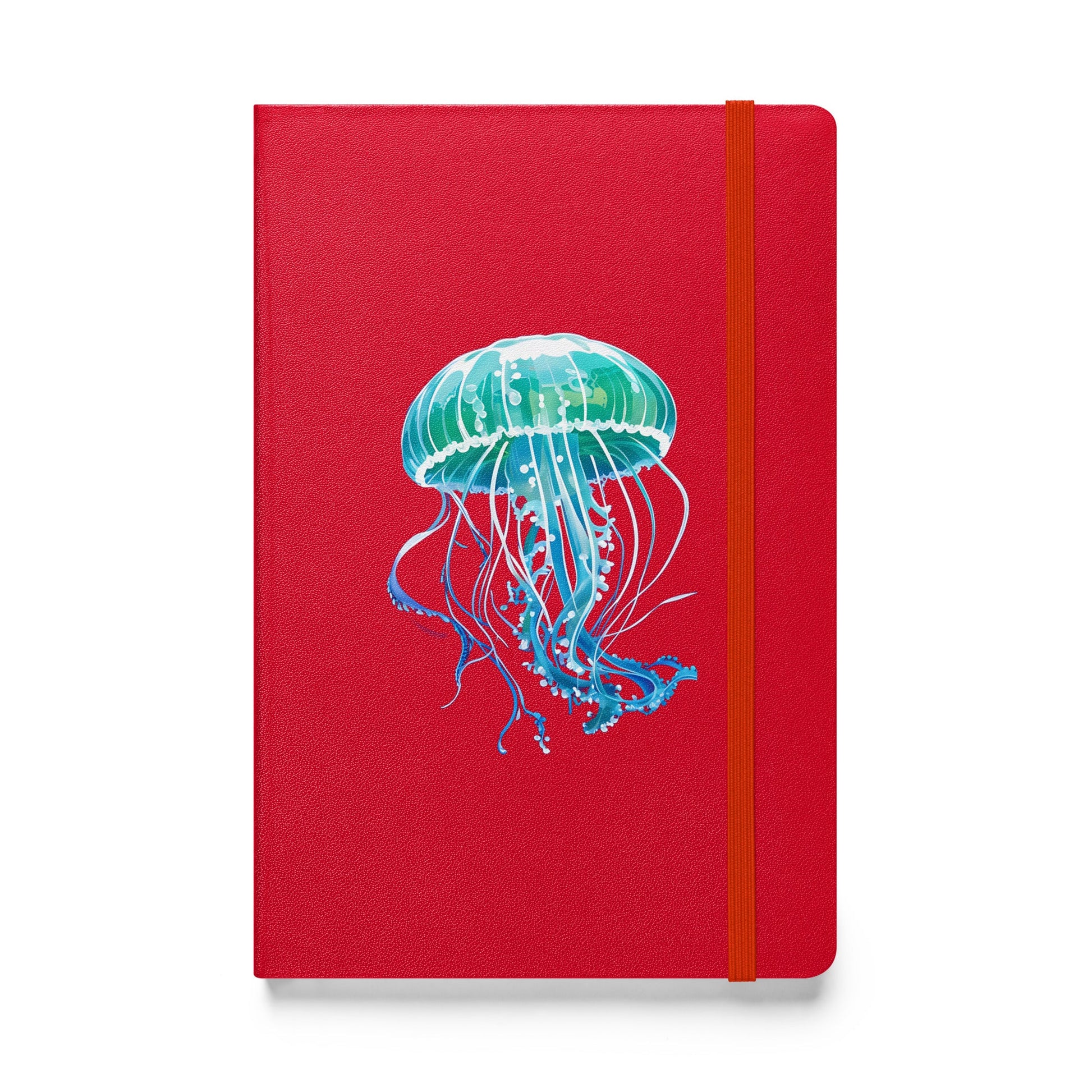 Turquoise Jellyfish Hardcover Bound Notebook - Hardcover Bound Notebooks - Discovery Co.