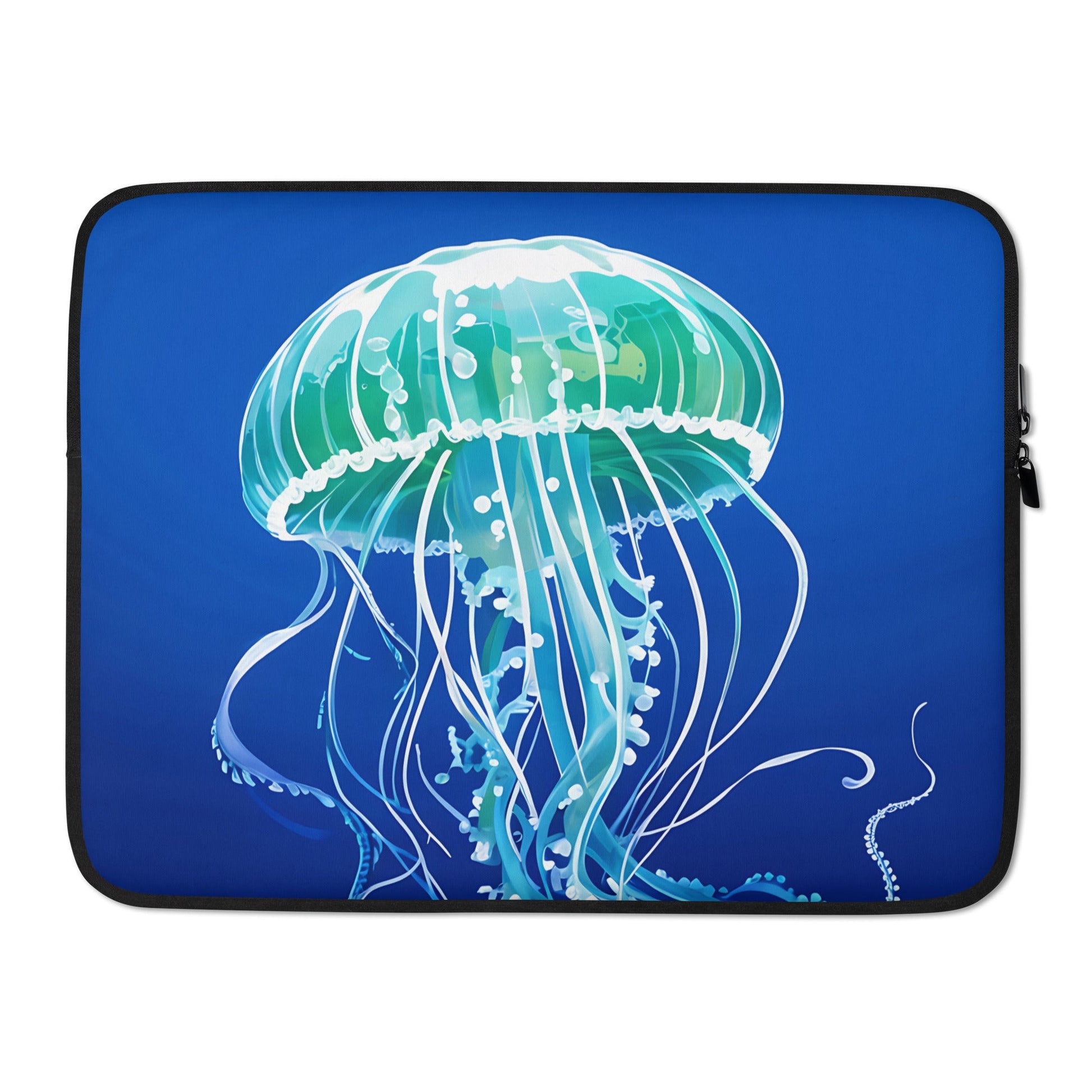 Turquoise Jellyfish II Laptop Sleeve - Laptop Cases - Discovery Co.