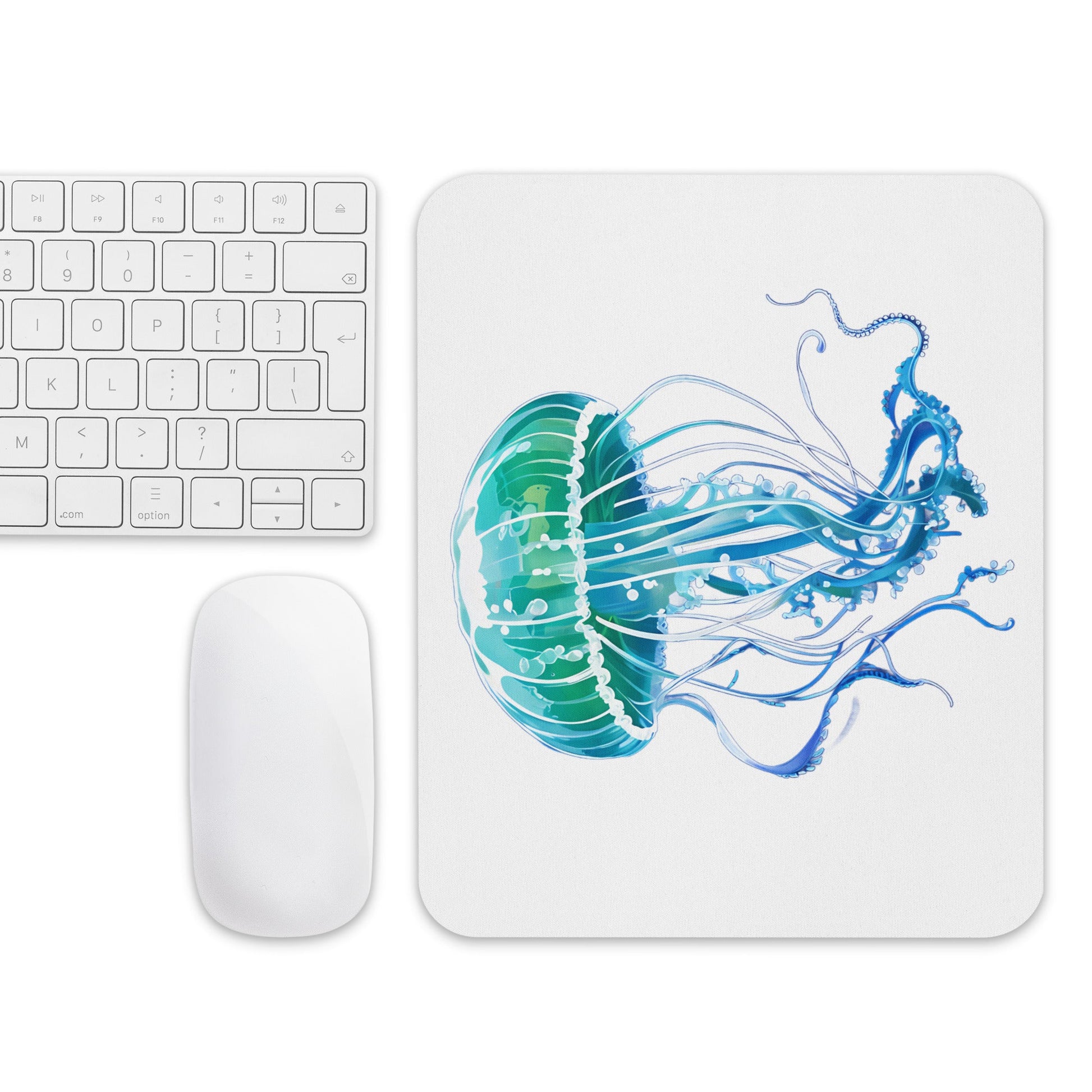 Turquoise Jellyfish Mouse Pad - Discovery Co.