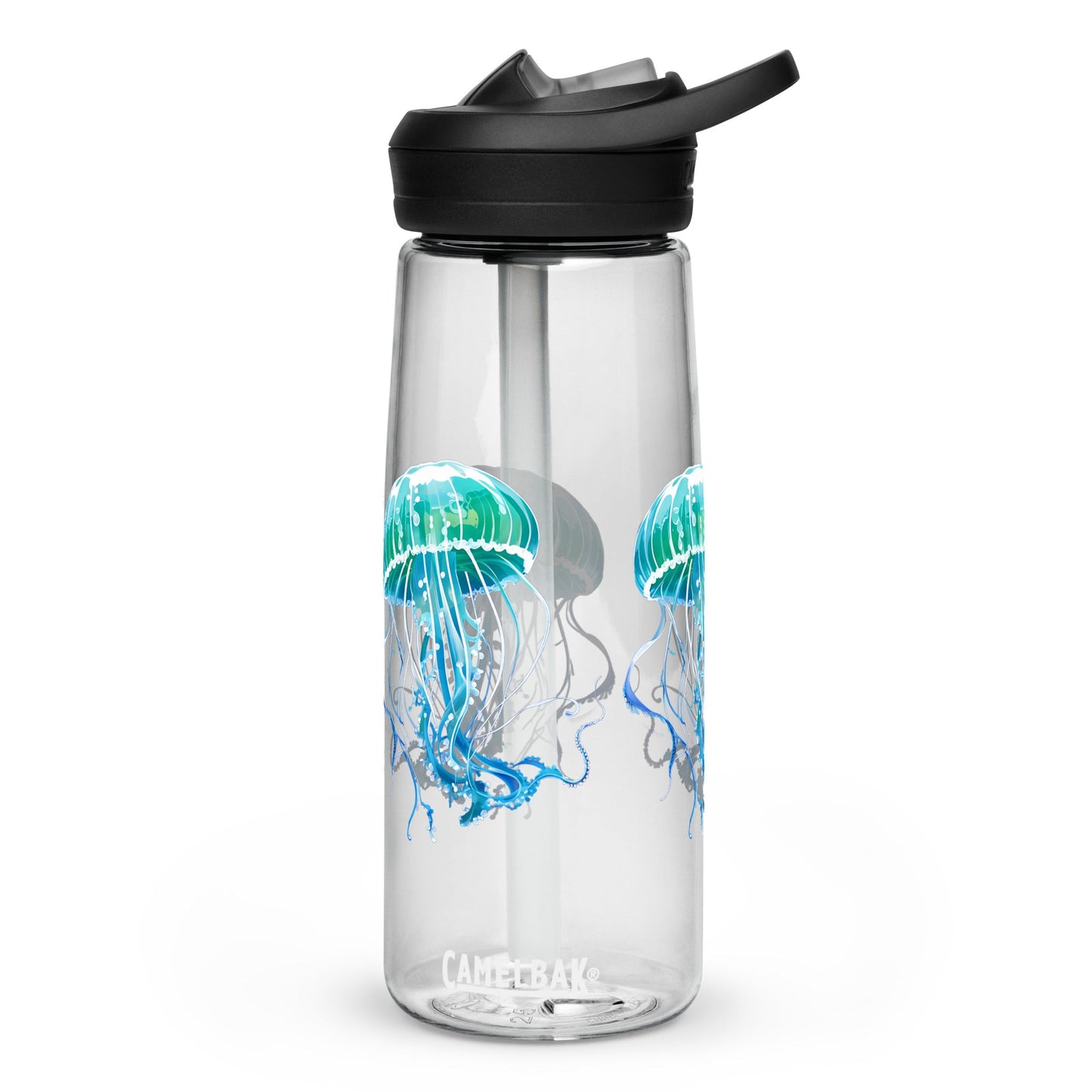 Turquoise Jellyfish Sports Water Bottle - Sports Water Bottle - Discovery Co.