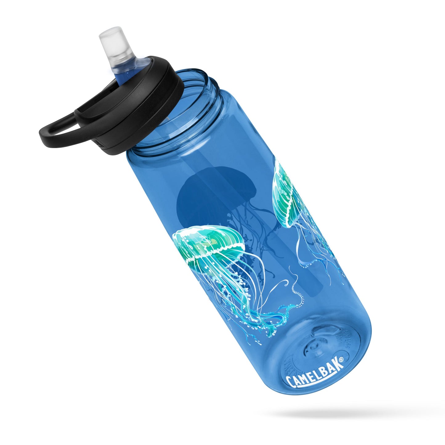 Turquoise Jellyfish Sports Water Bottle - Sports Water Bottle - Discovery Co.