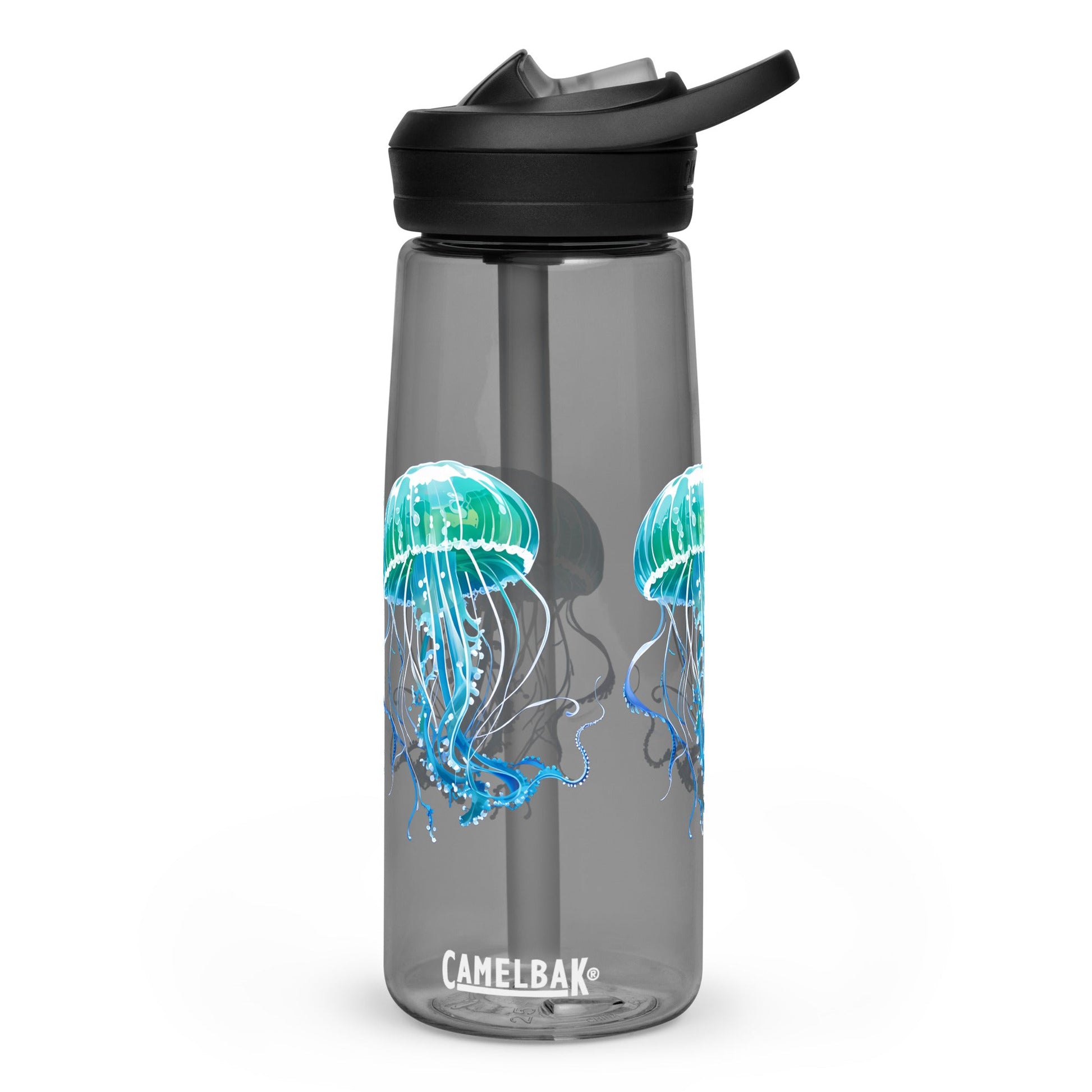 Turquoise Jellyfish Sports Water Bottle - Sports Water Bottle - Discovery Co.