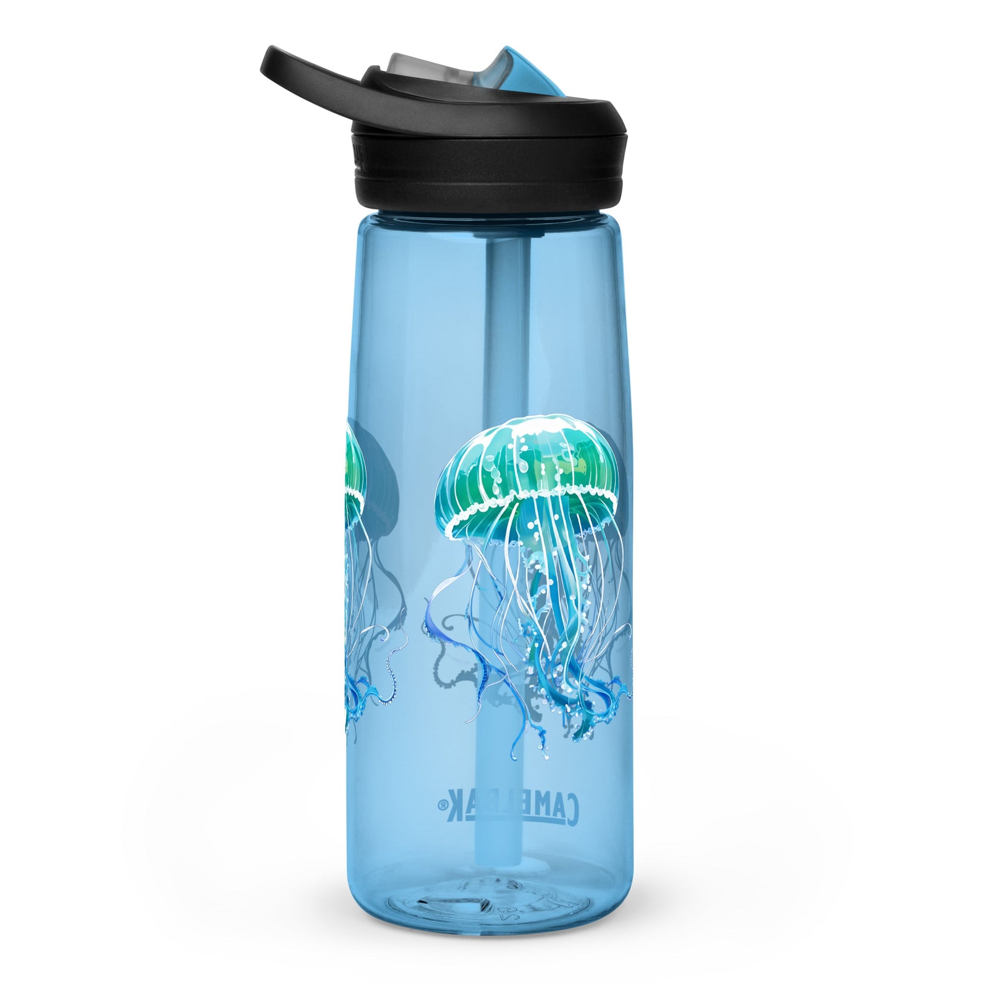 Turquoise Jellyfish Sports Water Bottle - Sports Water Bottle - Discovery Co.