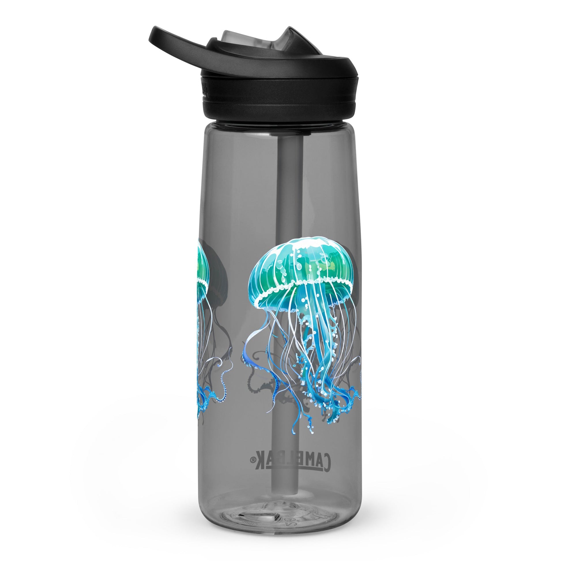 Turquoise Jellyfish Sports Water Bottle - Sports Water Bottle - Discovery Co.