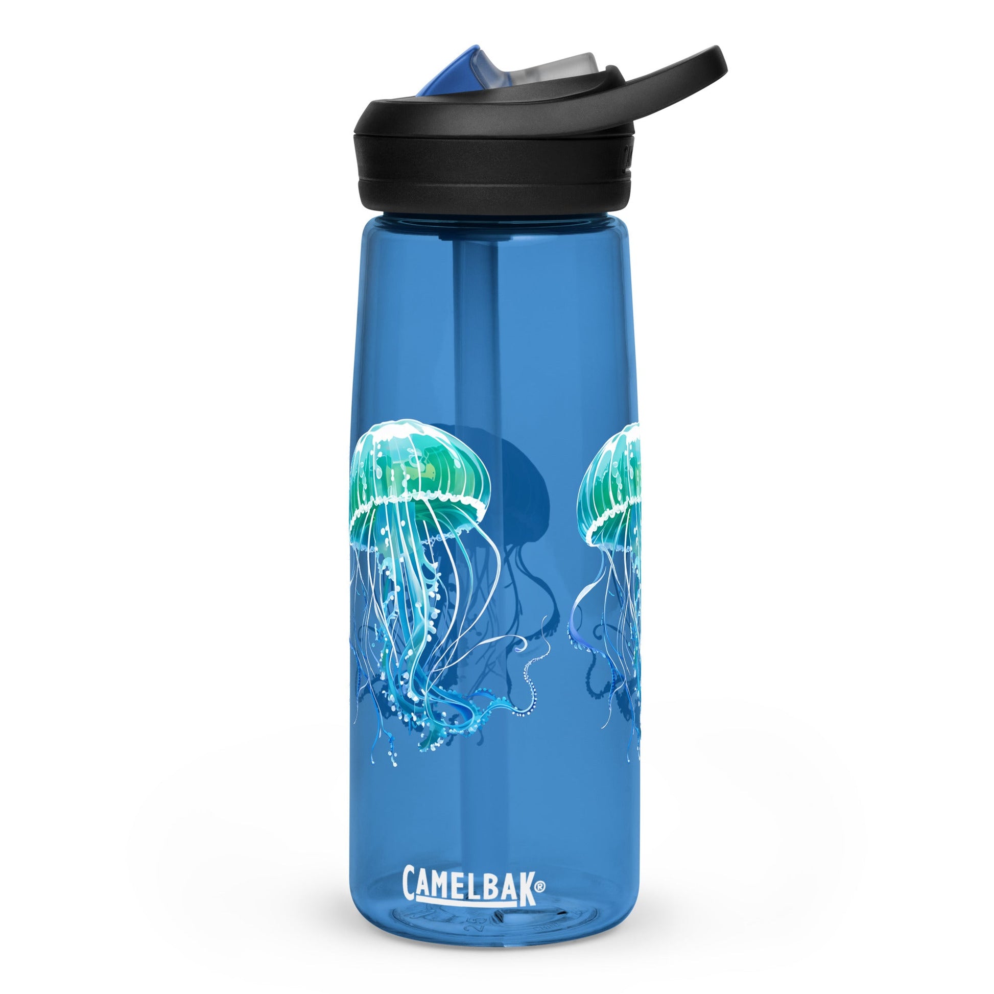 Turquoise Jellyfish Sports Water Bottle - Sports Water Bottle - Discovery Co.